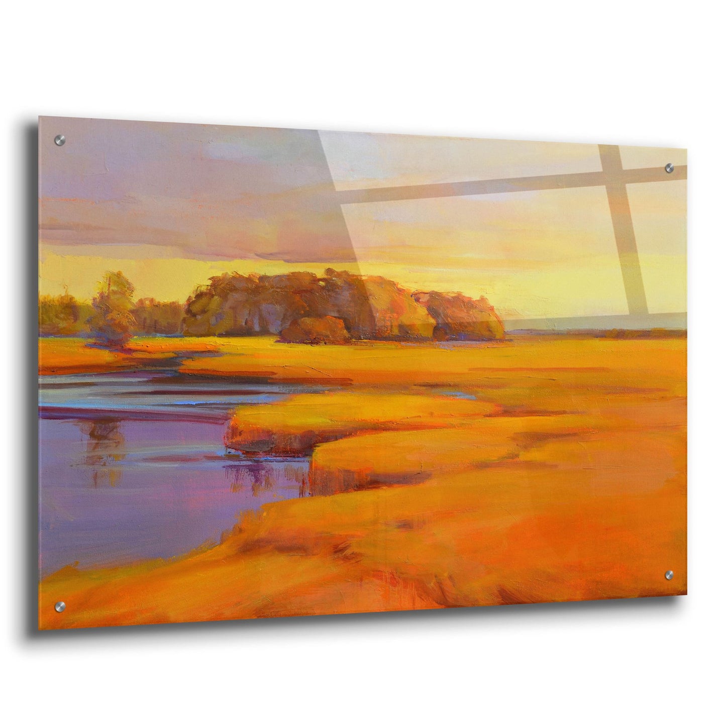 Epic Art ' Autumn Marsh' by Holly Ready, Acrylic Glass Wall Art,36x24