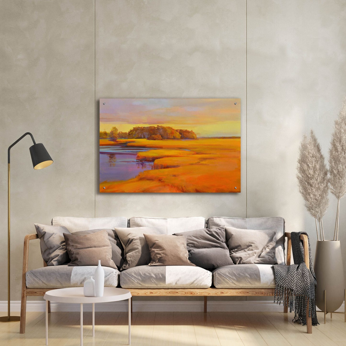 Epic Art ' Autumn Marsh' by Holly Ready, Acrylic Glass Wall Art,36x24