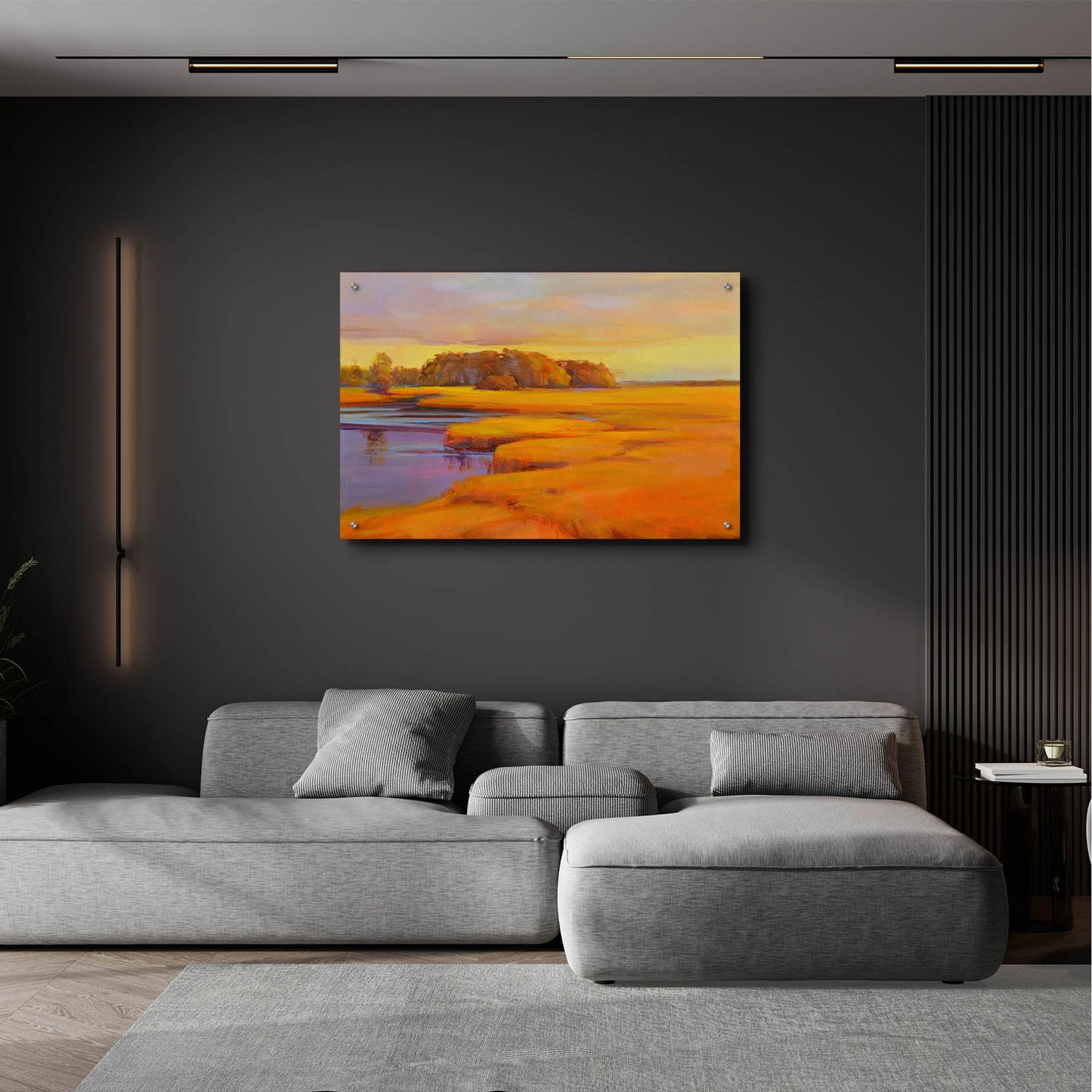 Epic Art ' Autumn Marsh' by Holly Ready, Acrylic Glass Wall Art,36x24