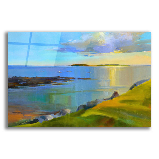 Epic Art ' Kettle Cove Boats 2' by Holly Ready, Acrylic Glass Wall Art