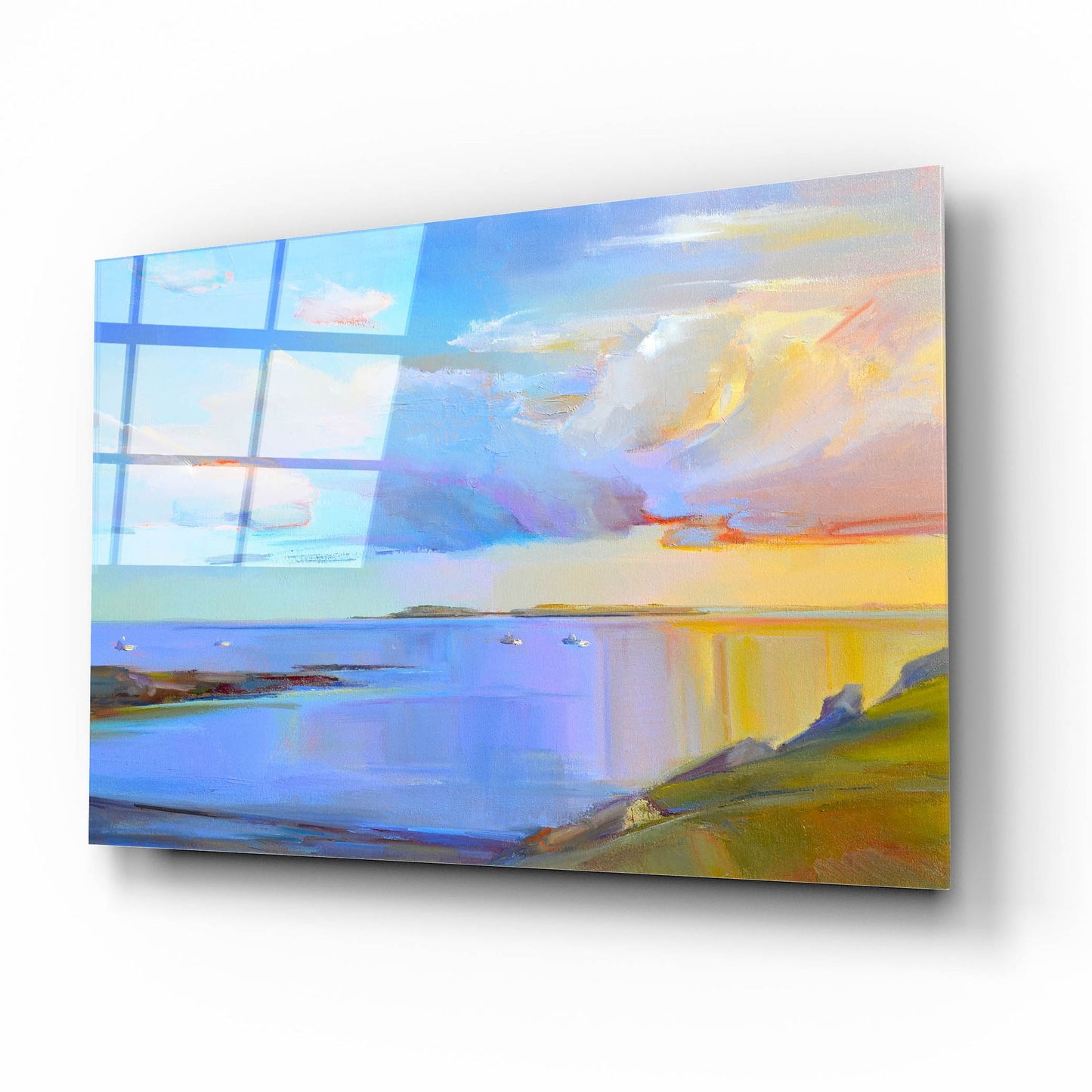 Epic Art ' Summer Cove' by Holly Ready, Acrylic Glass Wall Art,16x12