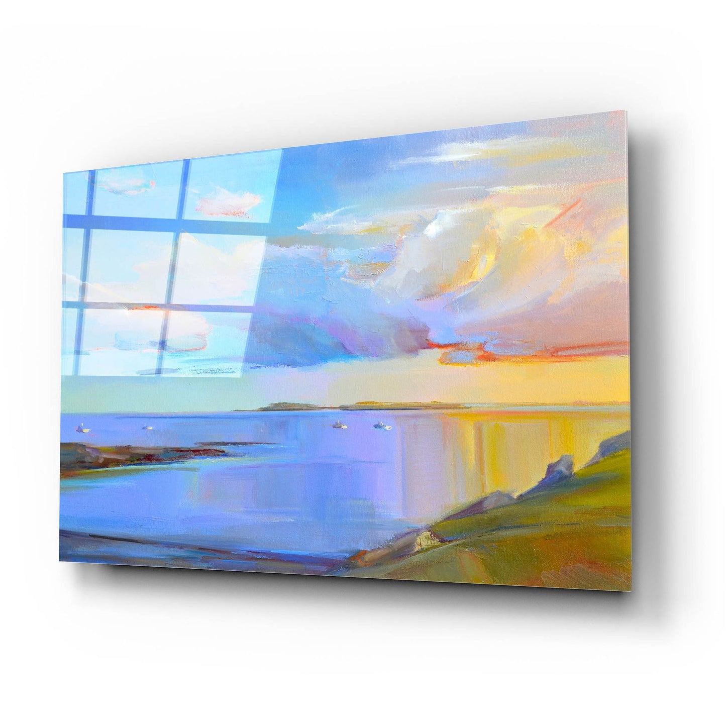 Epic Art ' Summer Cove' by Holly Ready, Acrylic Glass Wall Art,24x16