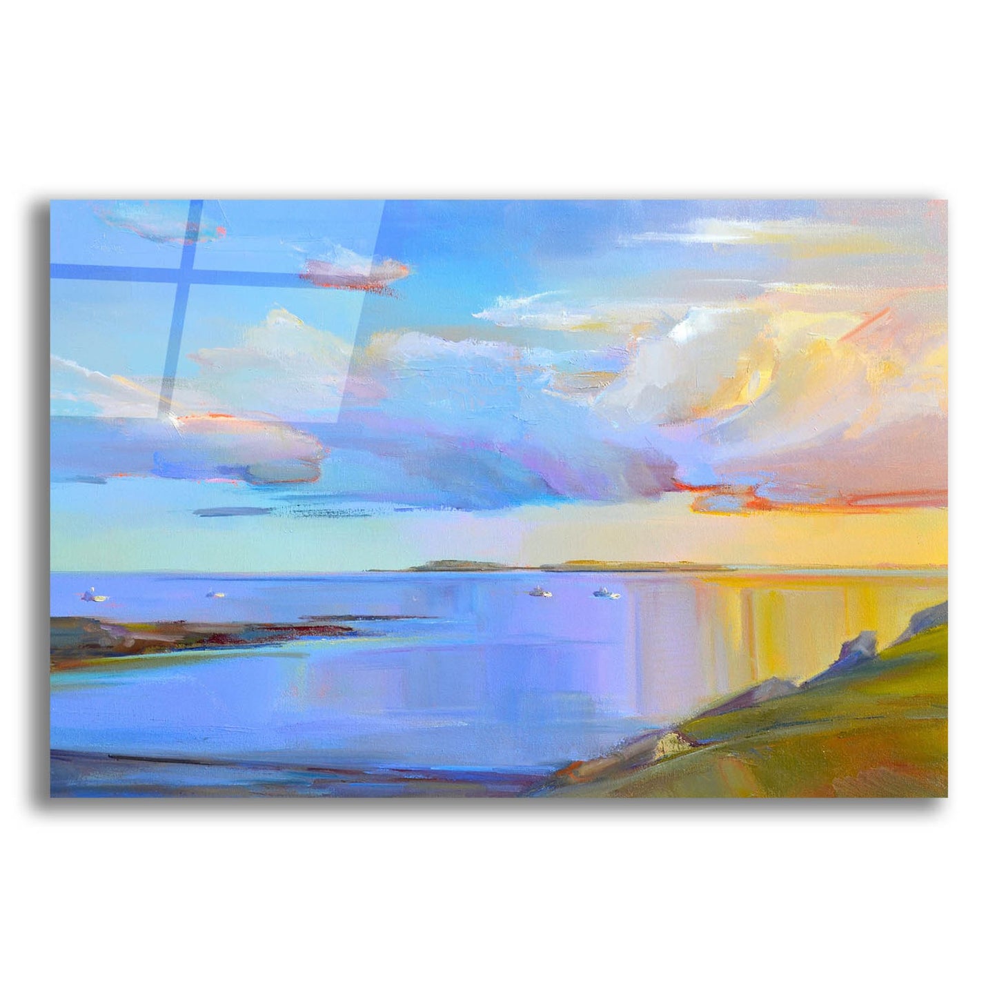 Epic Art ' Summer Cove' by Holly Ready, Acrylic Glass Wall Art,24x16