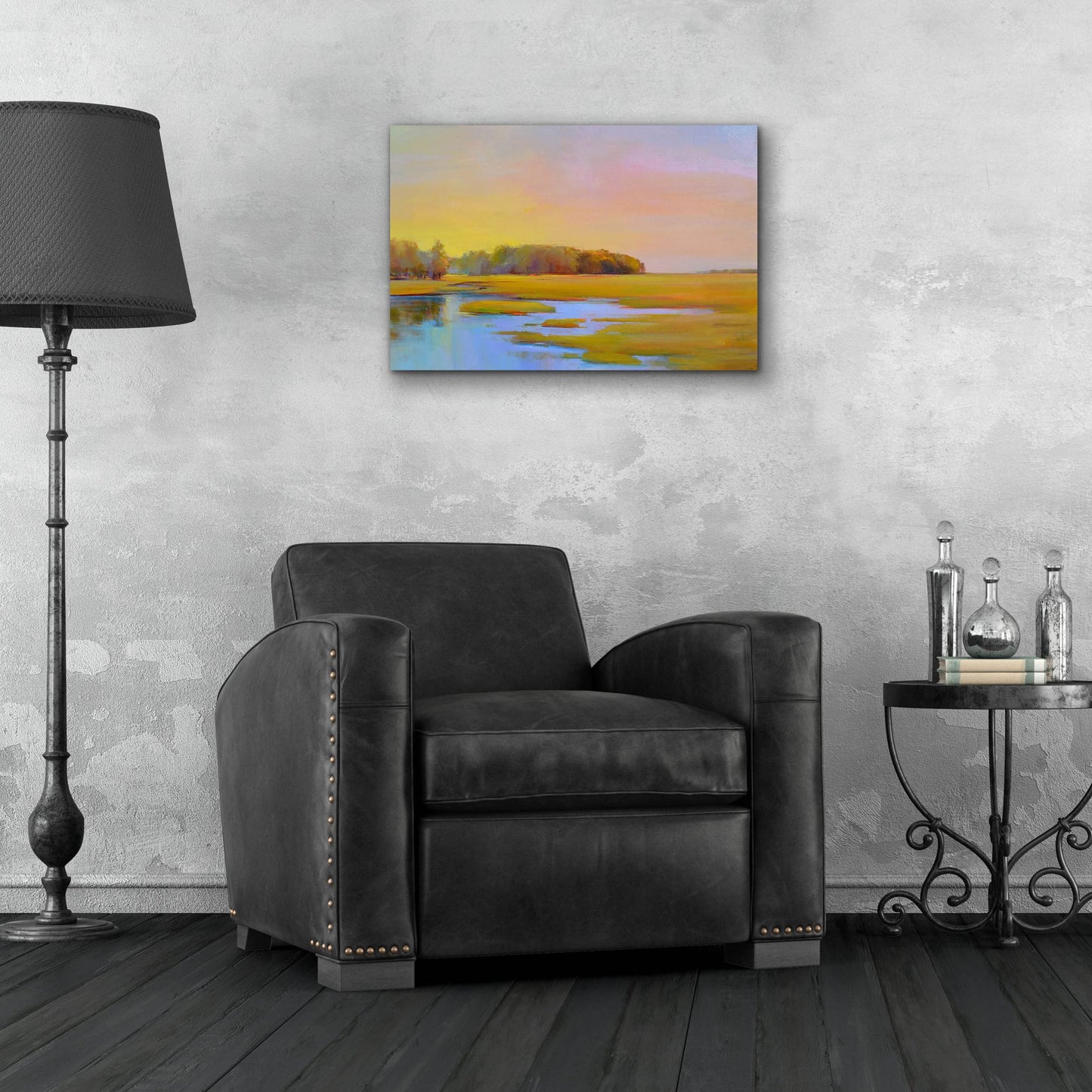 Epic Art ' Summer Marsh 2' by Holly Ready, Acrylic Glass Wall Art,24x16