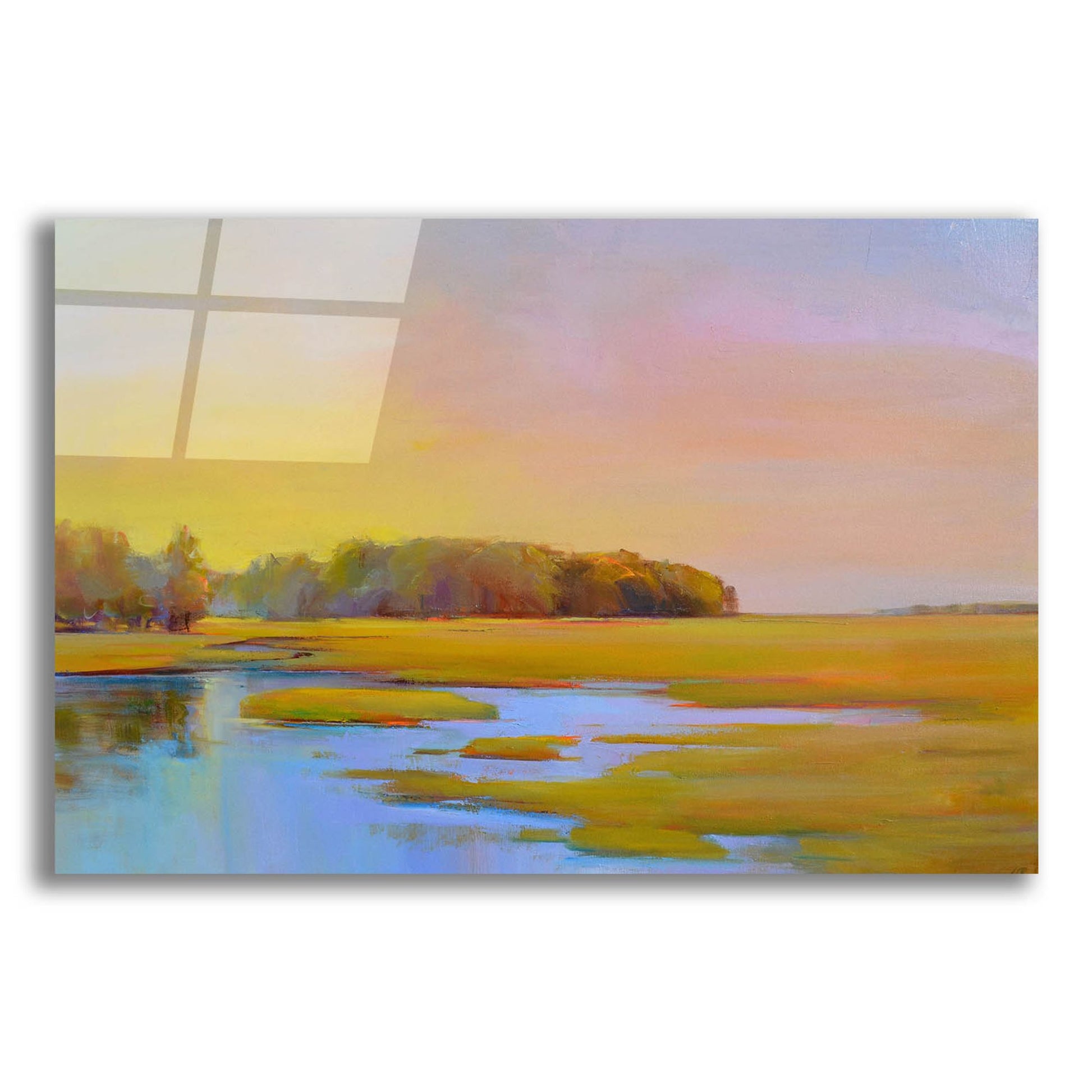 Epic Art ' Summer Marsh 2' by Holly Ready, Acrylic Glass Wall Art,24x16