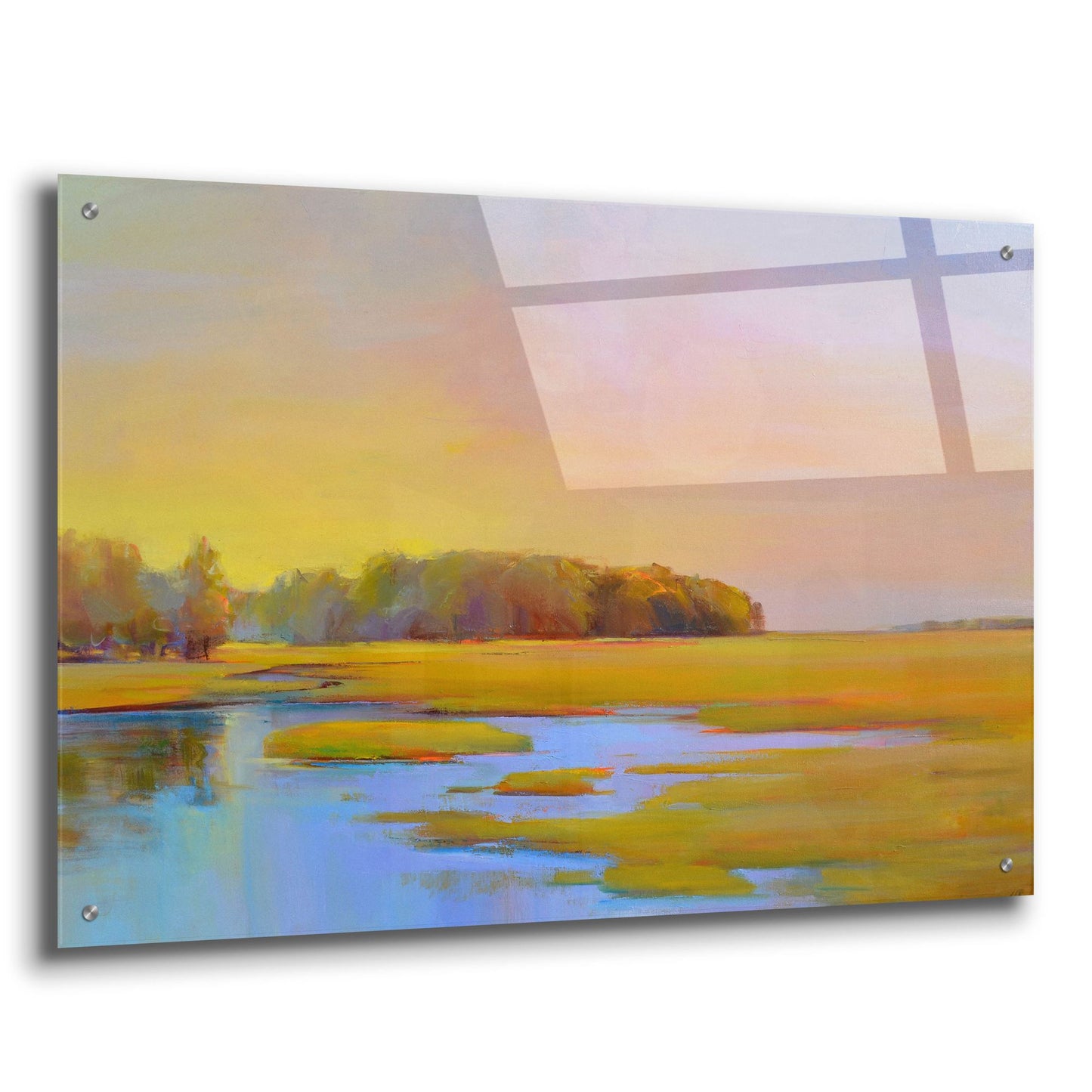 Epic Art ' Summer Marsh 2' by Holly Ready, Acrylic Glass Wall Art,36x24