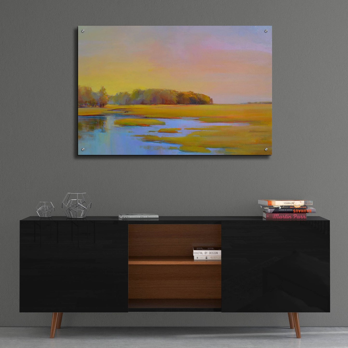 Epic Art ' Summer Marsh 2' by Holly Ready, Acrylic Glass Wall Art,36x24