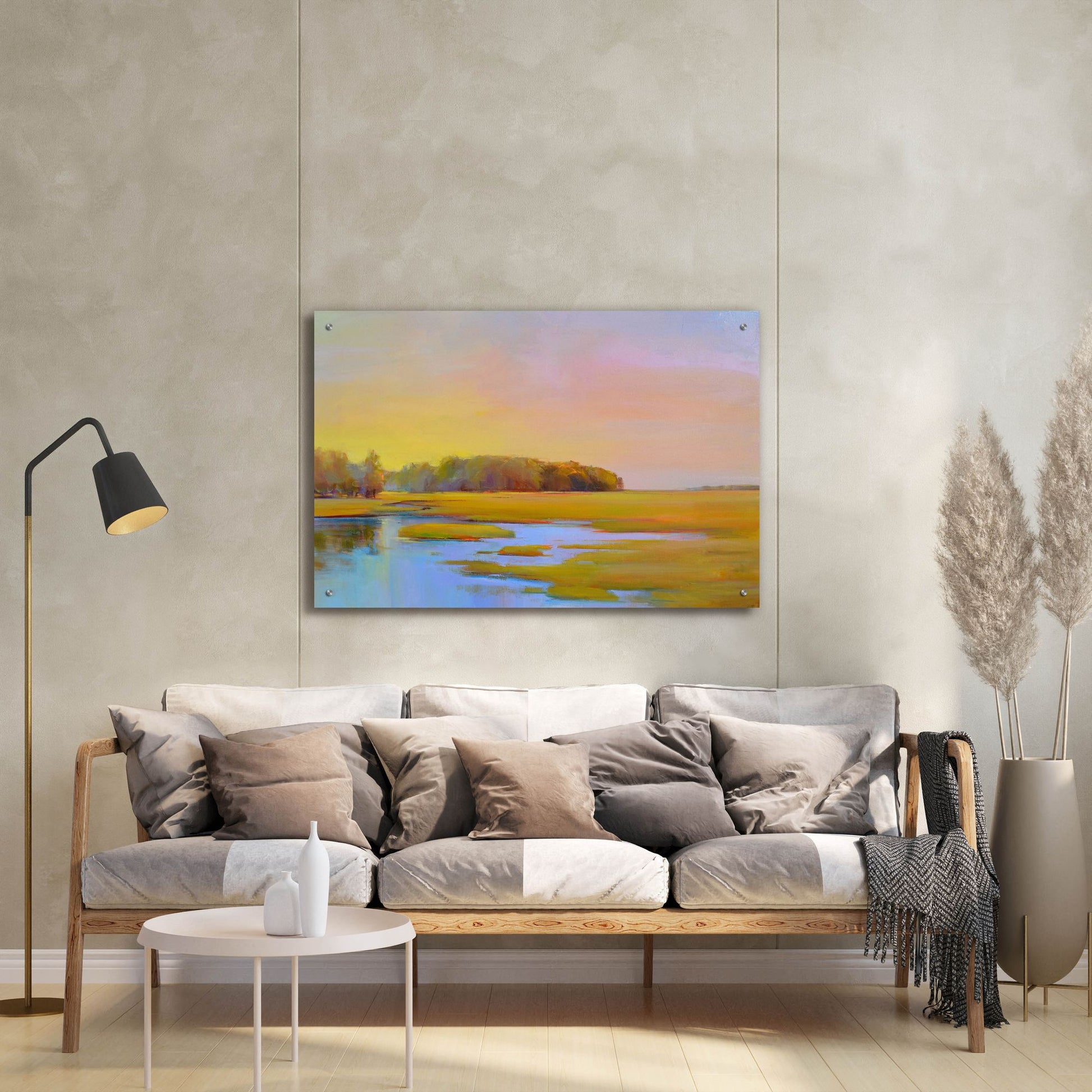 Epic Art ' Summer Marsh 2' by Holly Ready, Acrylic Glass Wall Art,36x24