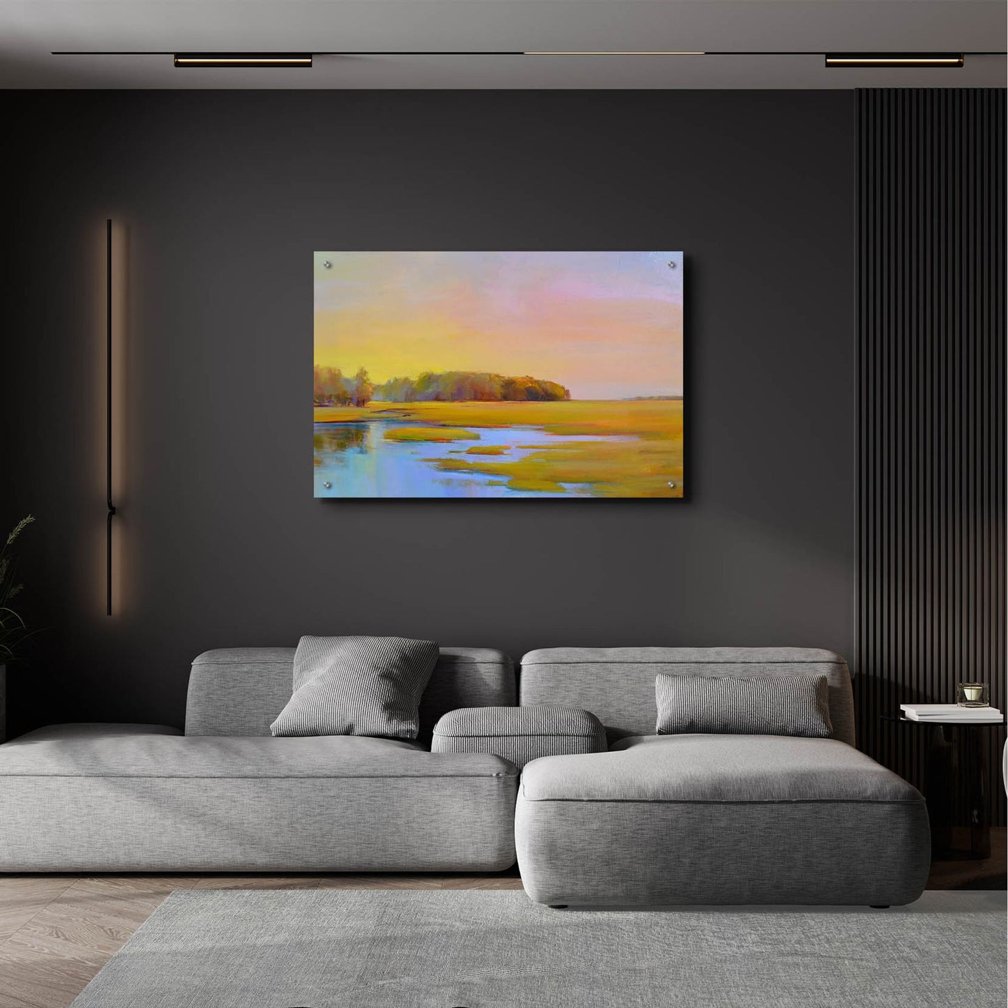 Epic Art ' Summer Marsh 2' by Holly Ready, Acrylic Glass Wall Art,36x24