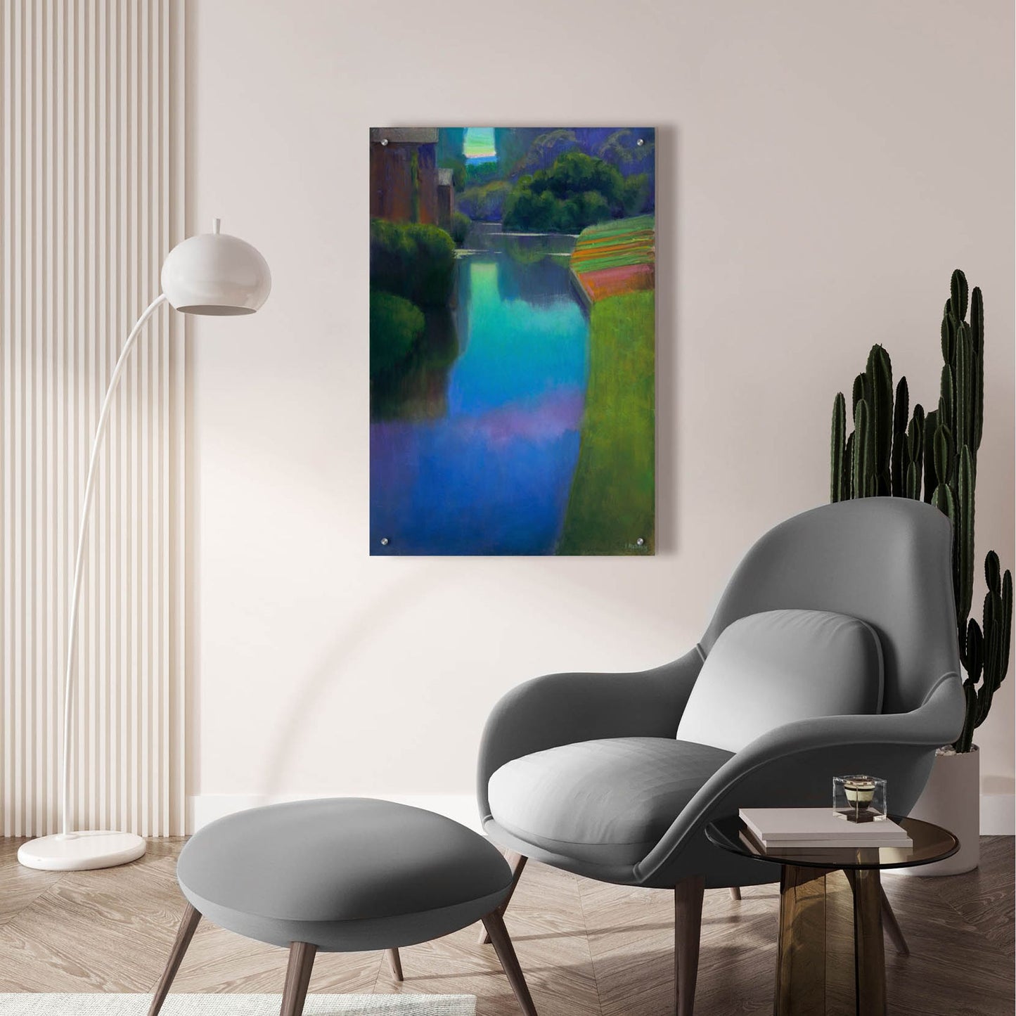 Epic Art ' Dusk at Contevoir' by Ian Roberts, Acrylic Glass Wall Art,24x36