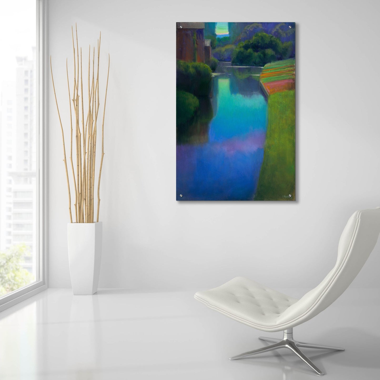 Epic Art ' Dusk at Contevoir' by Ian Roberts, Acrylic Glass Wall Art,24x36