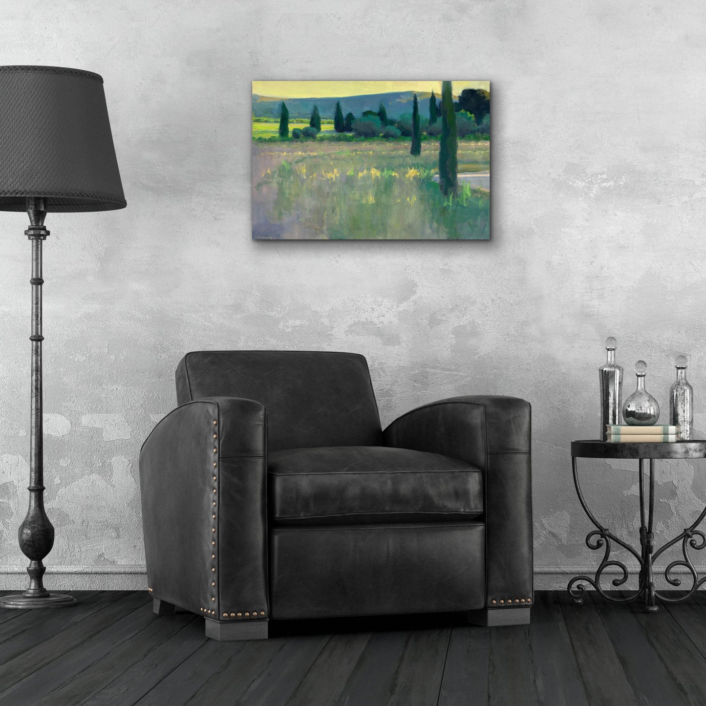 Epic Art ' Evening at the Chateau' by Ian Roberts, Acrylic Glass Wall Art,24x16