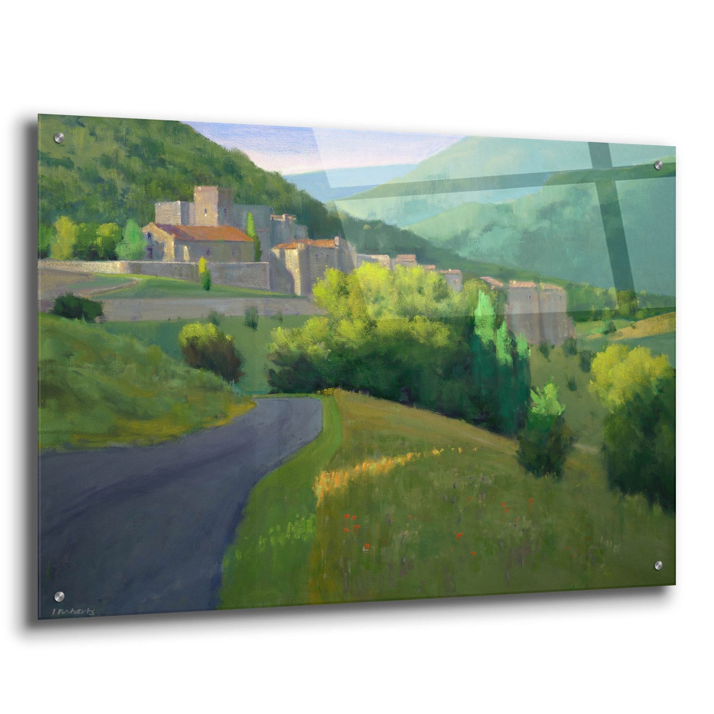 Epic Art ' Early Morning in Aurel' by Ian Roberts, Acrylic Glass Wall Art,36x24