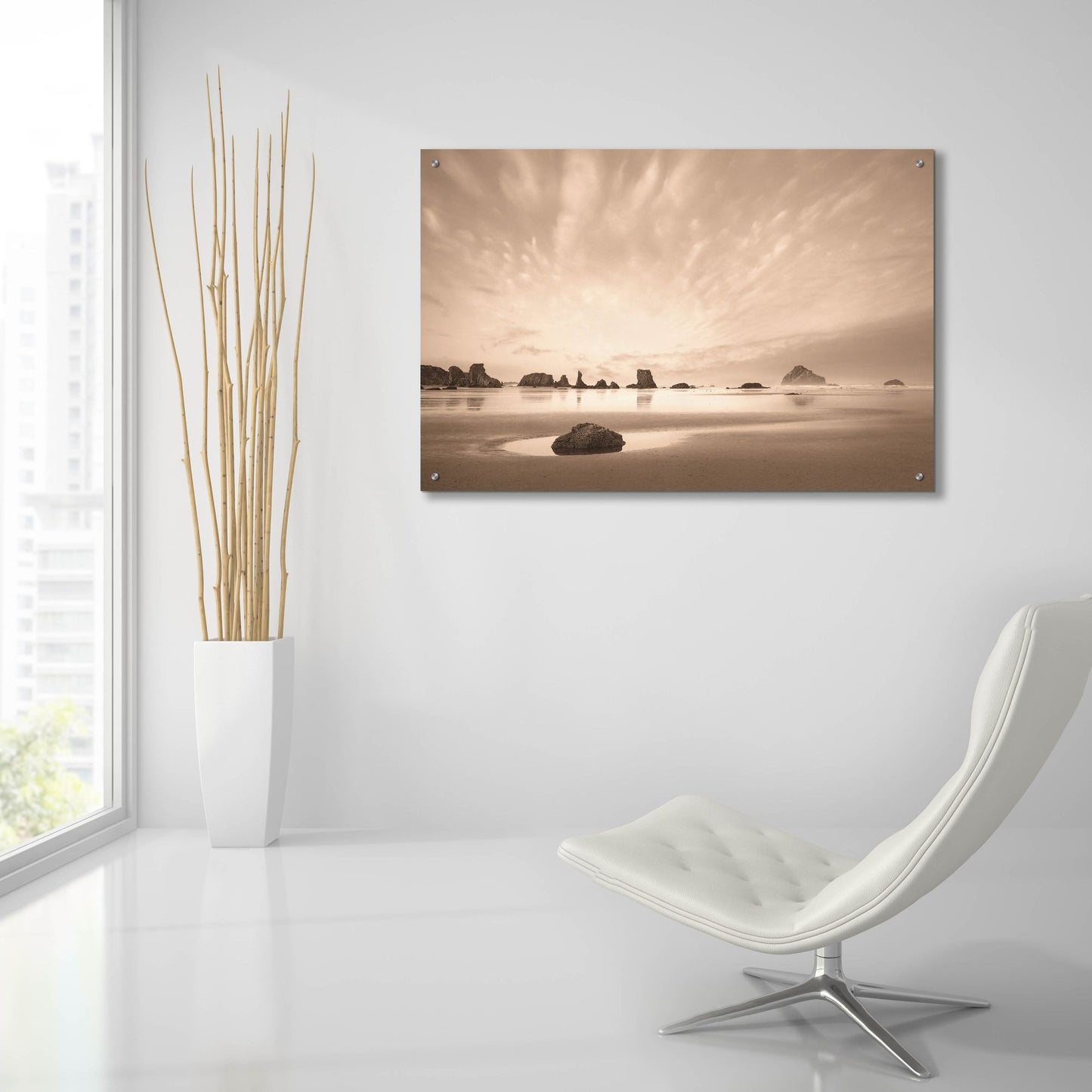 Epic Art ' Morning on the Beach' by Igor Svibilsky, Acrylic Glass Wall Art,36x24