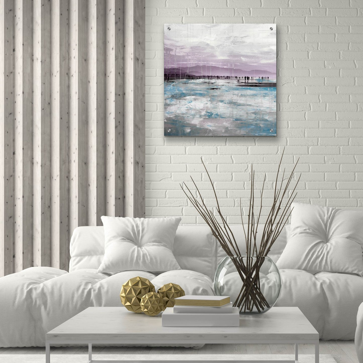 Epic Art ' Beach I' by Incado, Acrylic Glass Wall Art,24x24