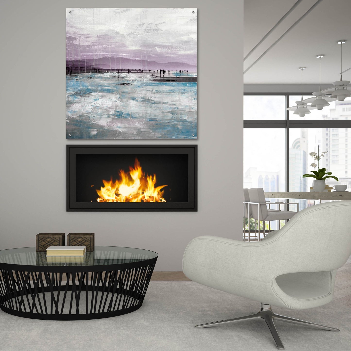 Epic Art ' Beach I' by Incado, Acrylic Glass Wall Art,36x36