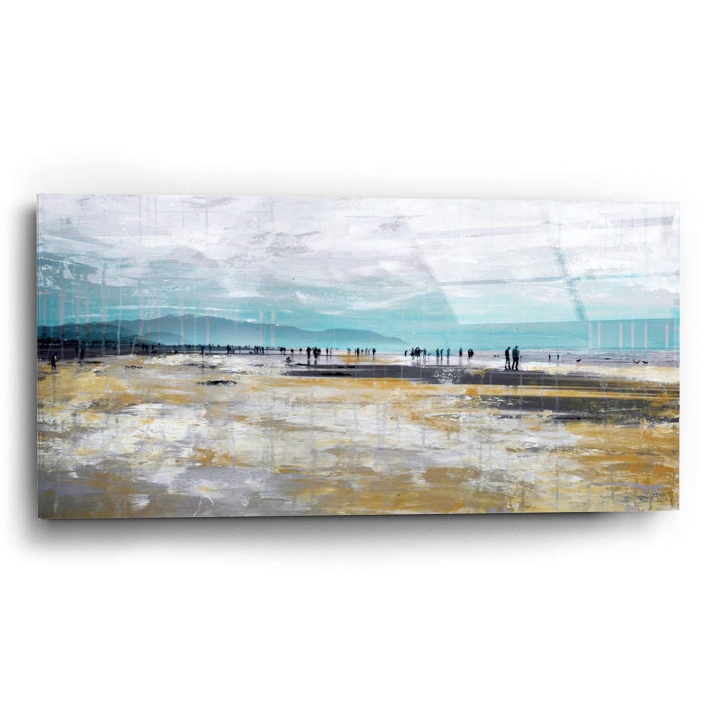 Epic Art ' Beach III' by Incado, Acrylic Glass Wall Art,24x12