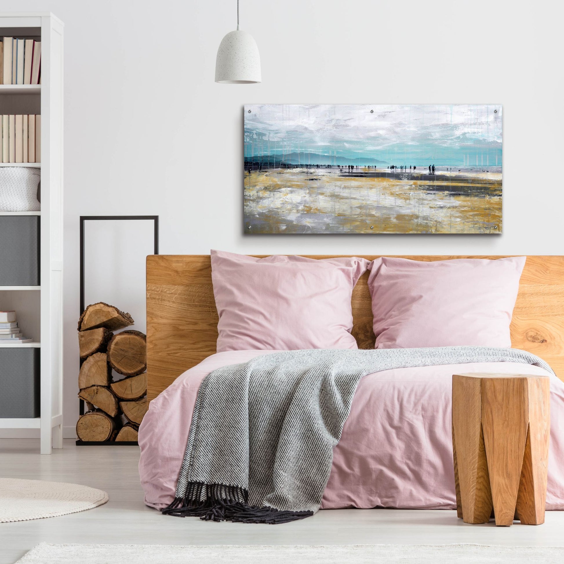 Epic Art ' Beach III' by Incado, Acrylic Glass Wall Art,48x24