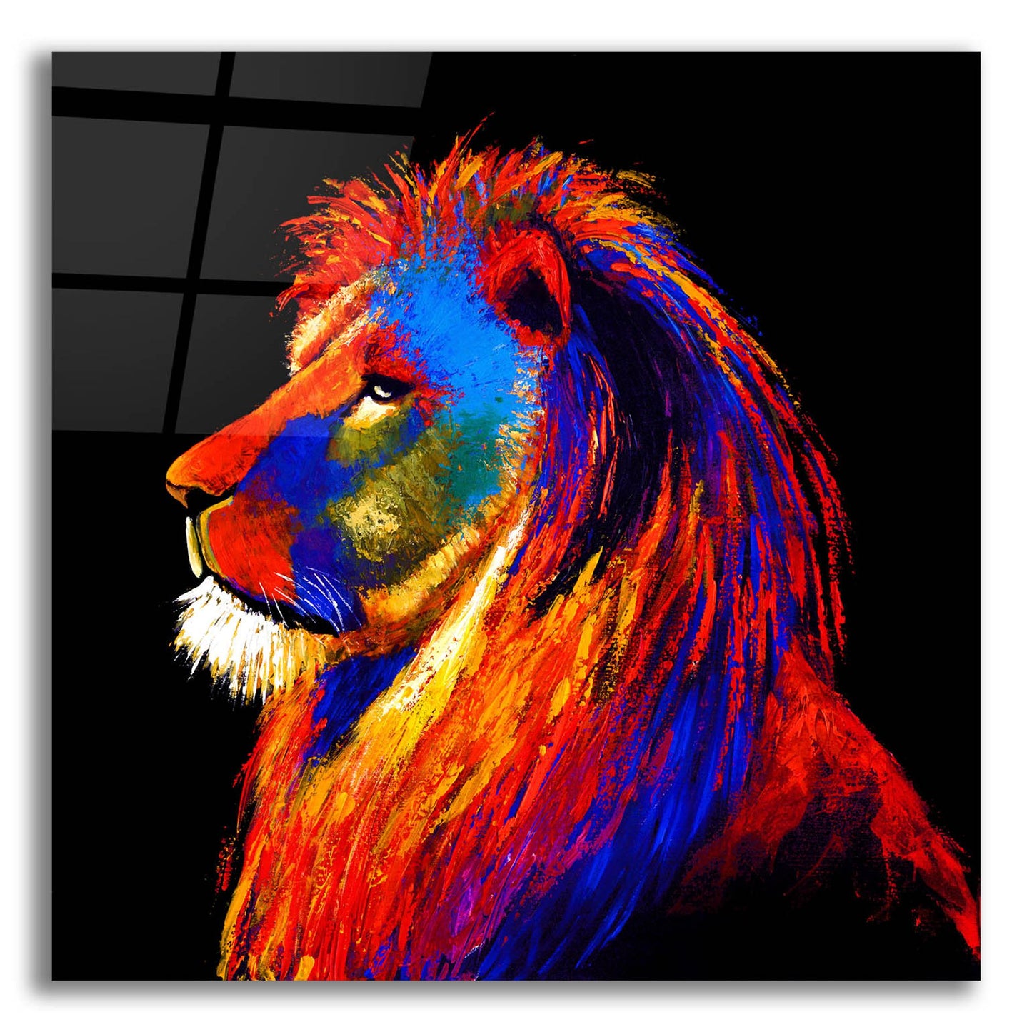 Epic Art ' The Lion' by Incado, Acrylic Glass Wall Art