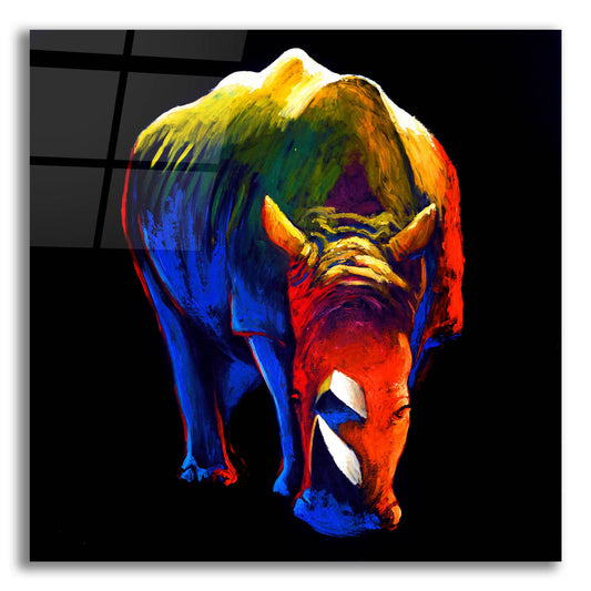 Epic Art ' The Rhino' by Incado, Acrylic Glass Wall Art