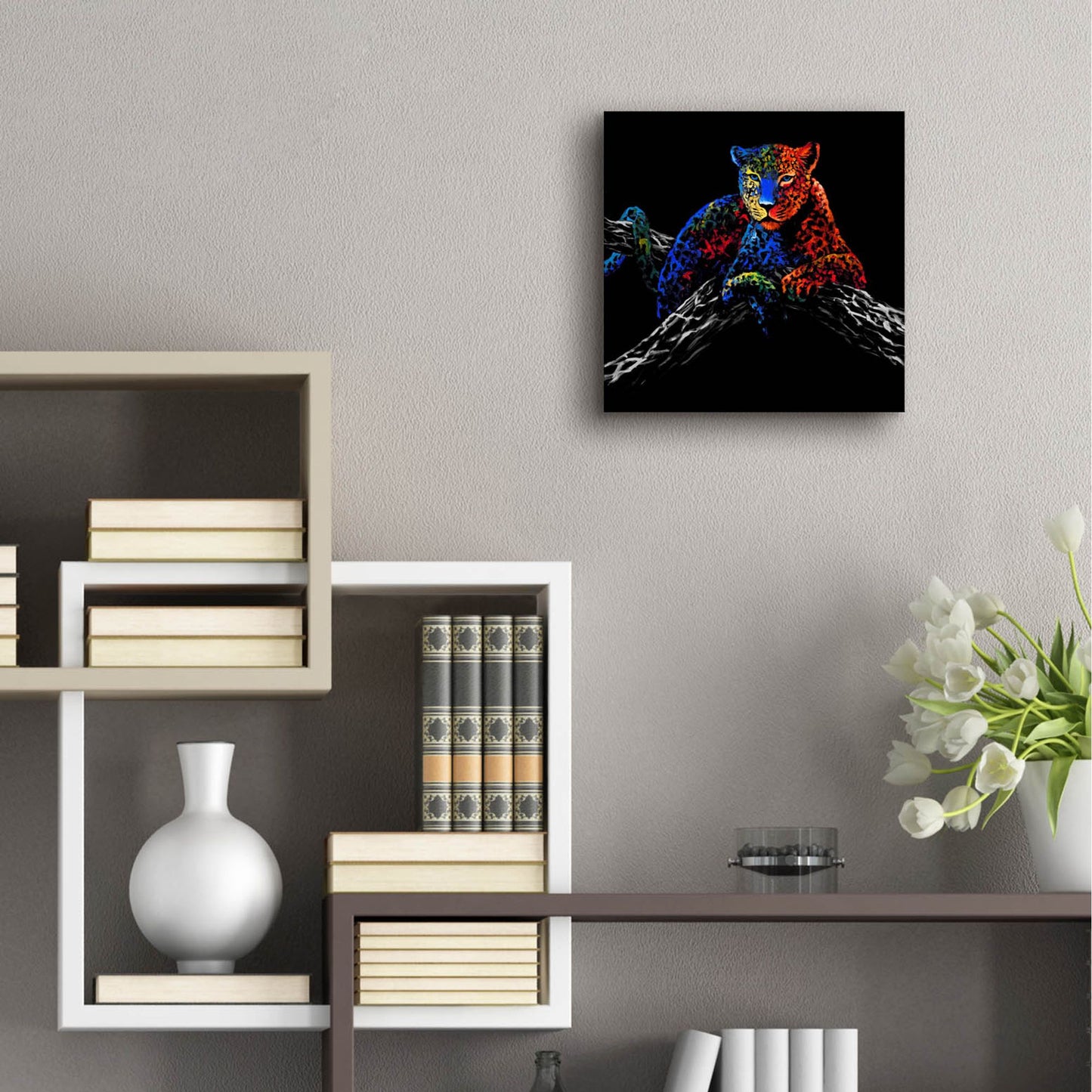 Epic Art ' The Cheetah' by Incado, Acrylic Glass Wall Art,12x12