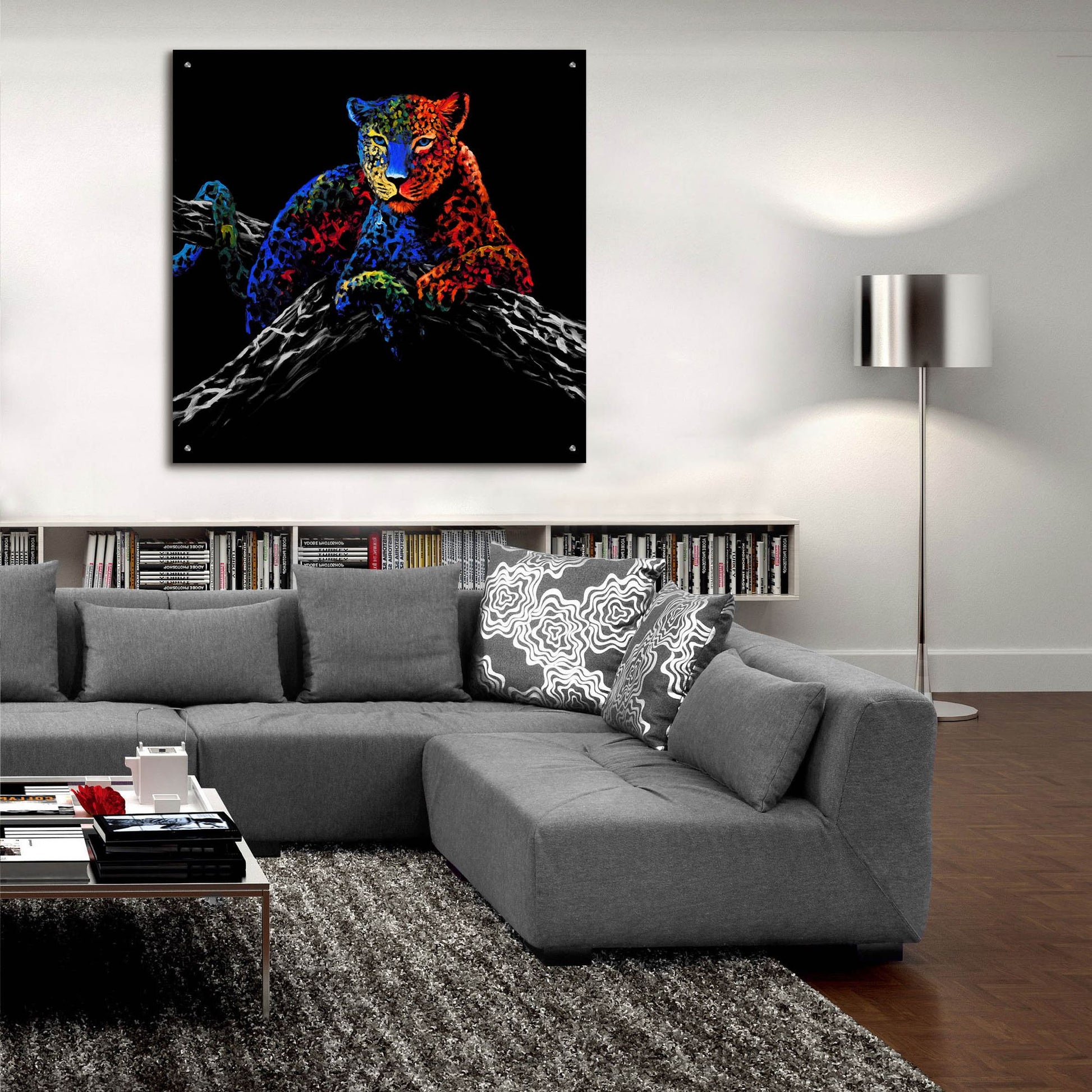 Epic Art ' The Cheetah' by Incado, Acrylic Glass Wall Art,36x36