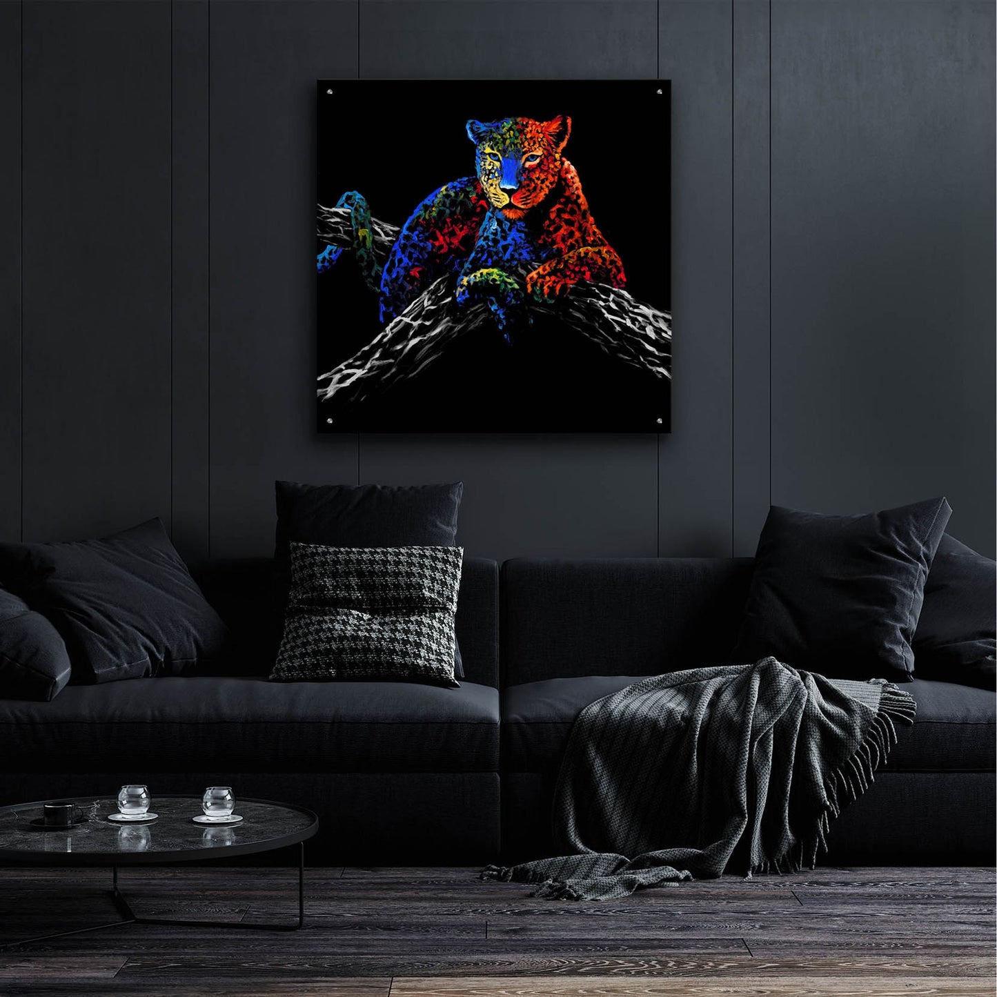 Epic Art ' The Cheetah' by Incado, Acrylic Glass Wall Art,36x36