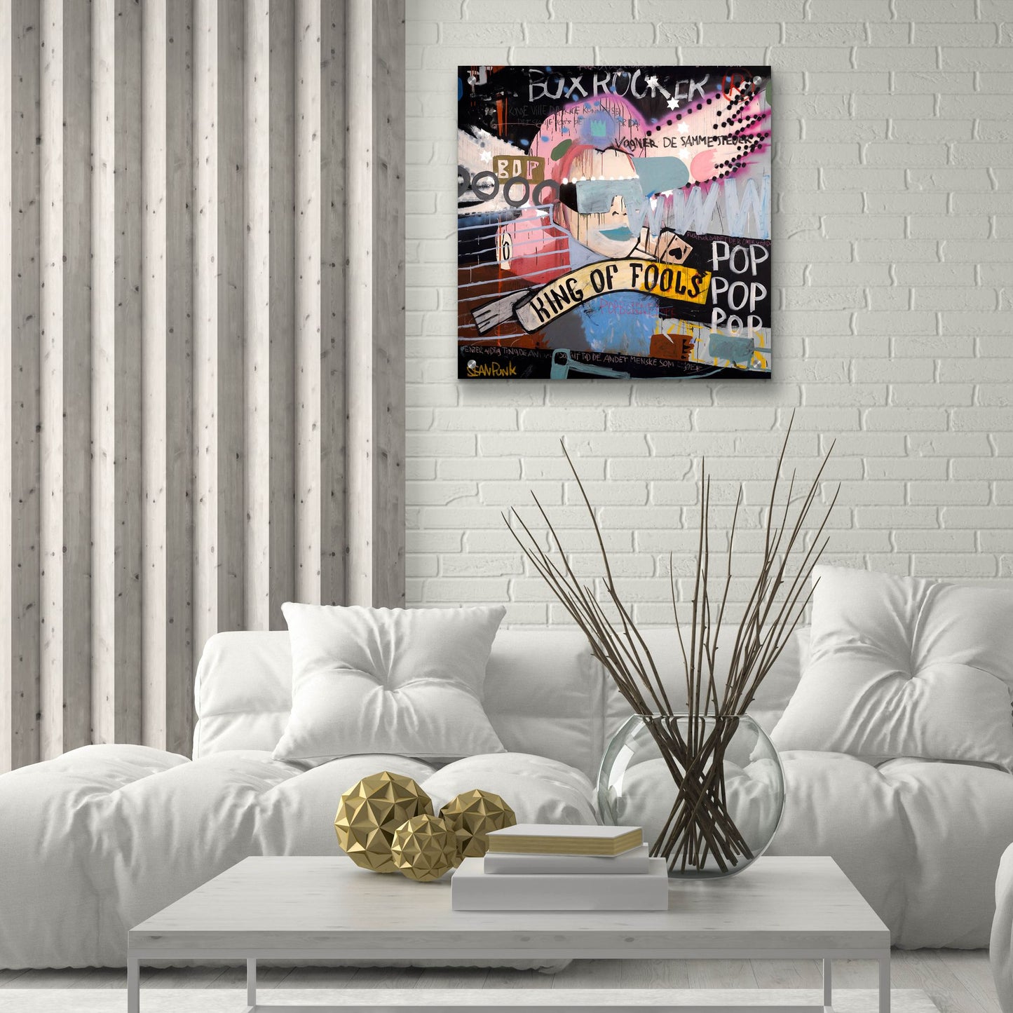 Epic Art ' King of Fools' by Incado, Acrylic Glass Wall Art,24x24