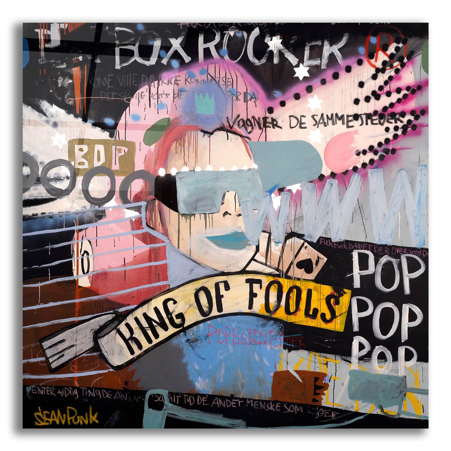 Epic Art ' King of Fools' by Incado, Acrylic Glass Wall Art