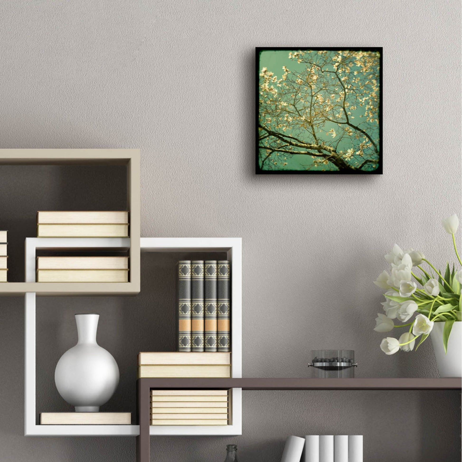 Epic Art ' Reach' by Irene Suchocki, Acrylic Glass Wall Art,12x12
