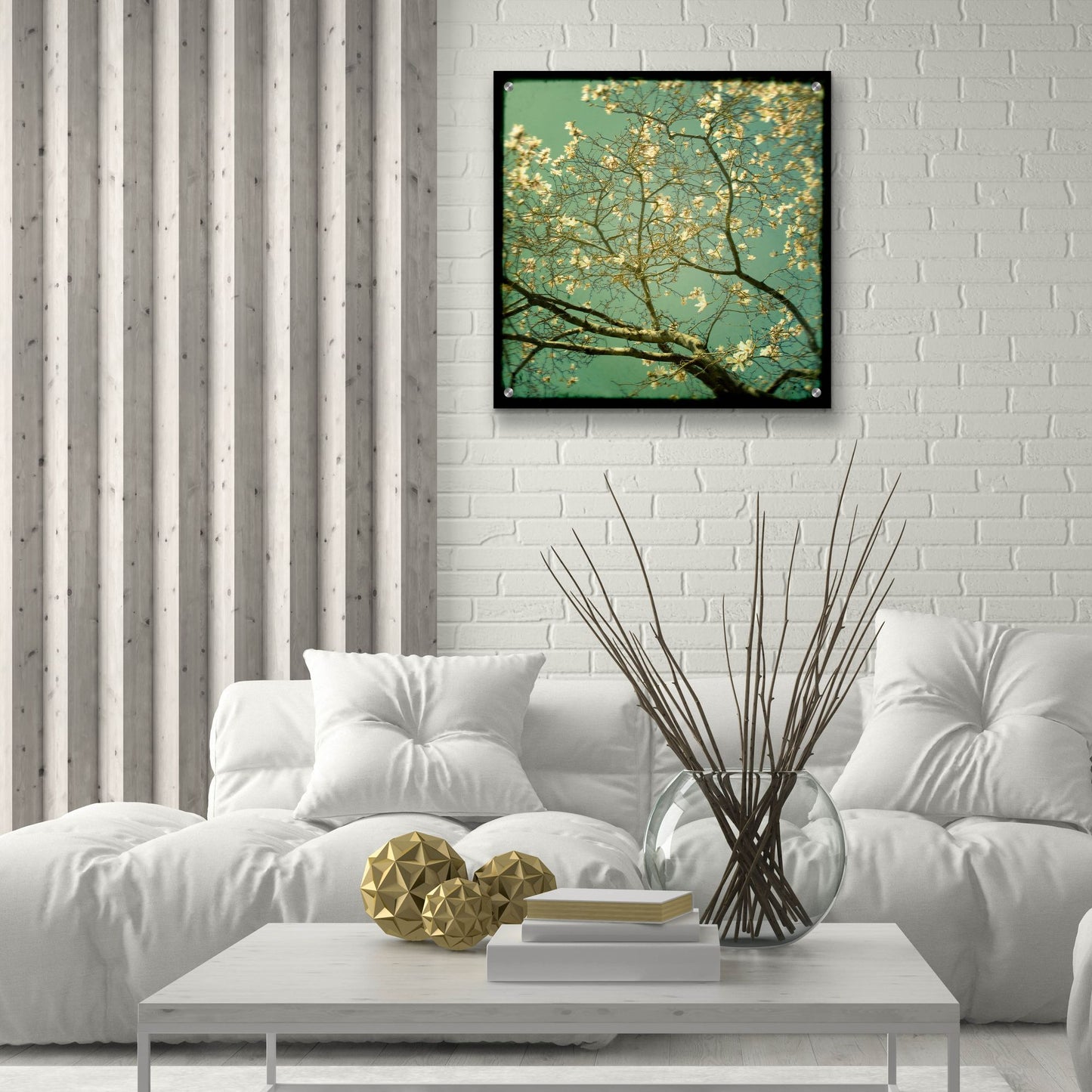 Epic Art ' Reach' by Irene Suchocki, Acrylic Glass Wall Art,24x24