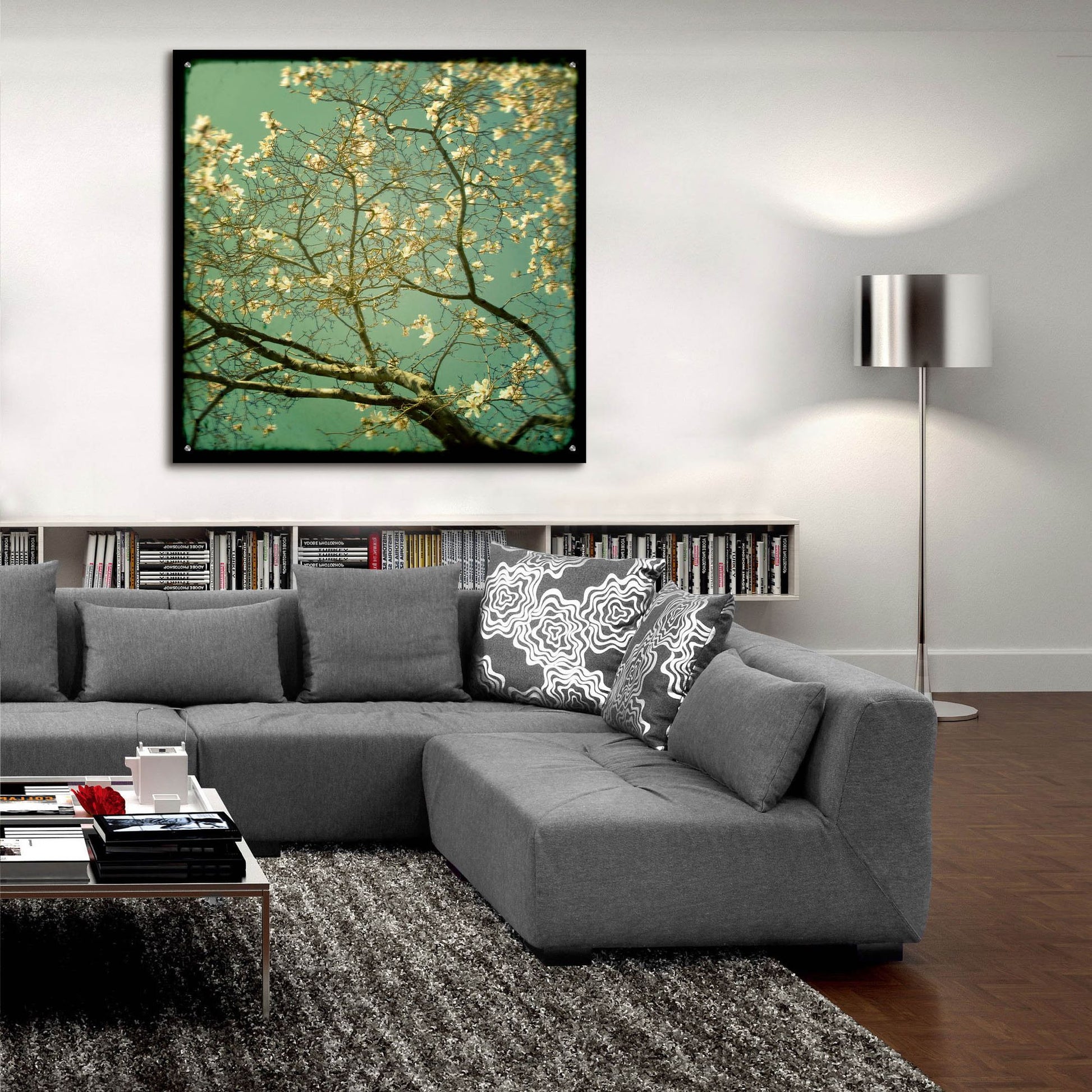 Epic Art ' Reach' by Irene Suchocki, Acrylic Glass Wall Art,36x36