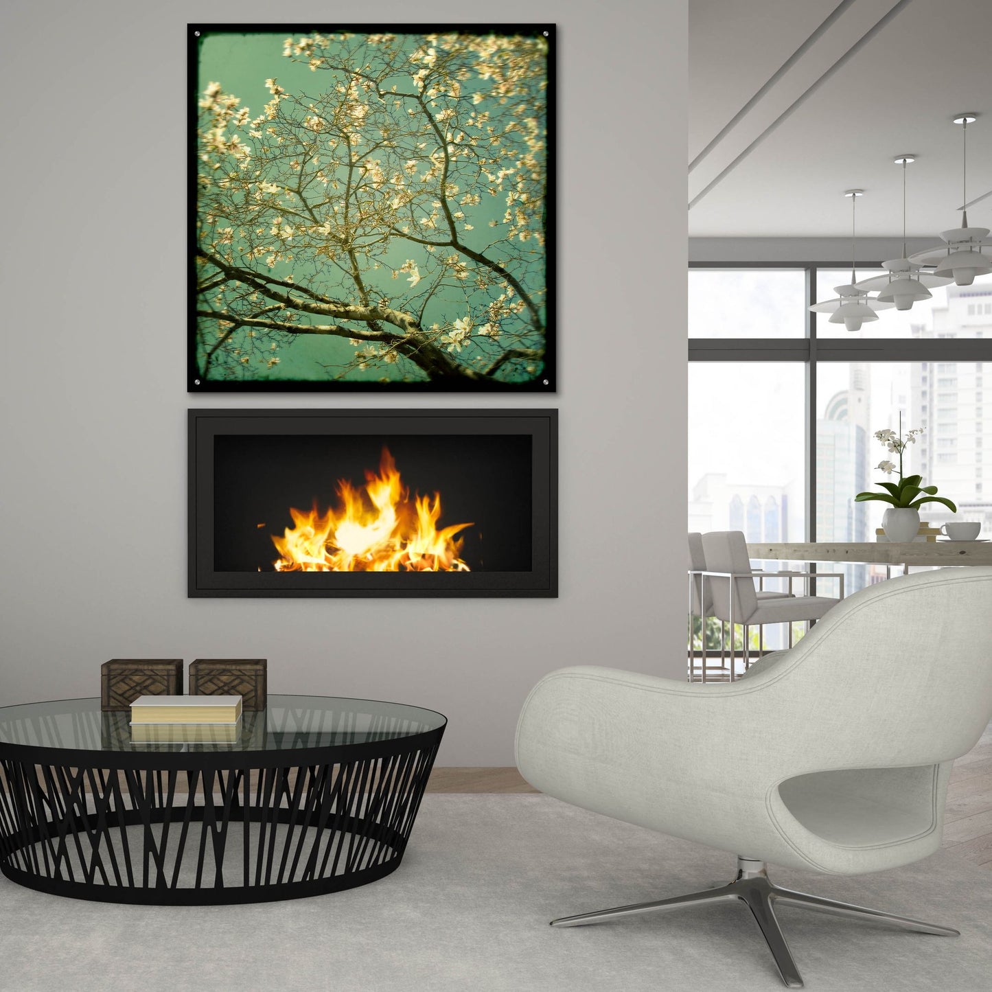 Epic Art ' Reach' by Irene Suchocki, Acrylic Glass Wall Art,36x36