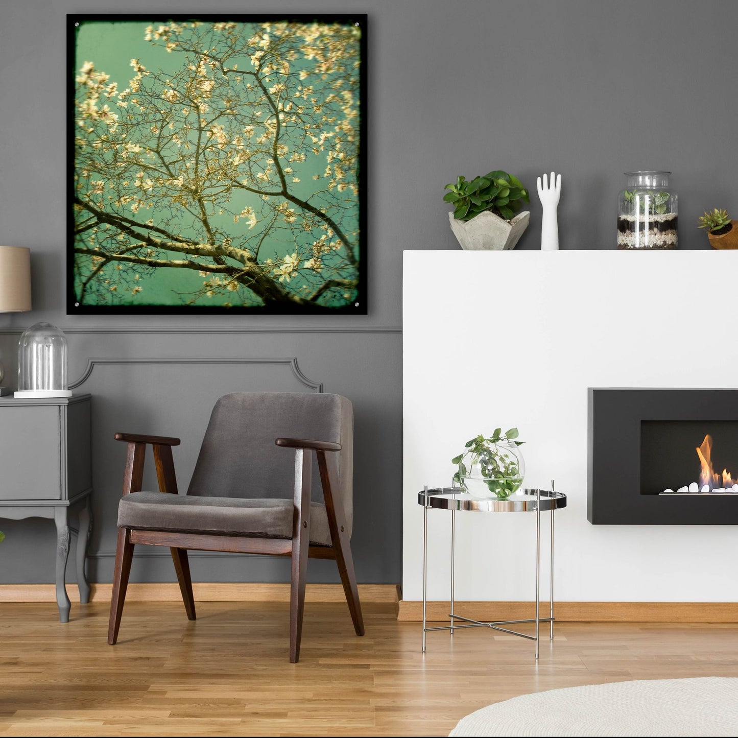 Epic Art ' Reach' by Irene Suchocki, Acrylic Glass Wall Art,36x36