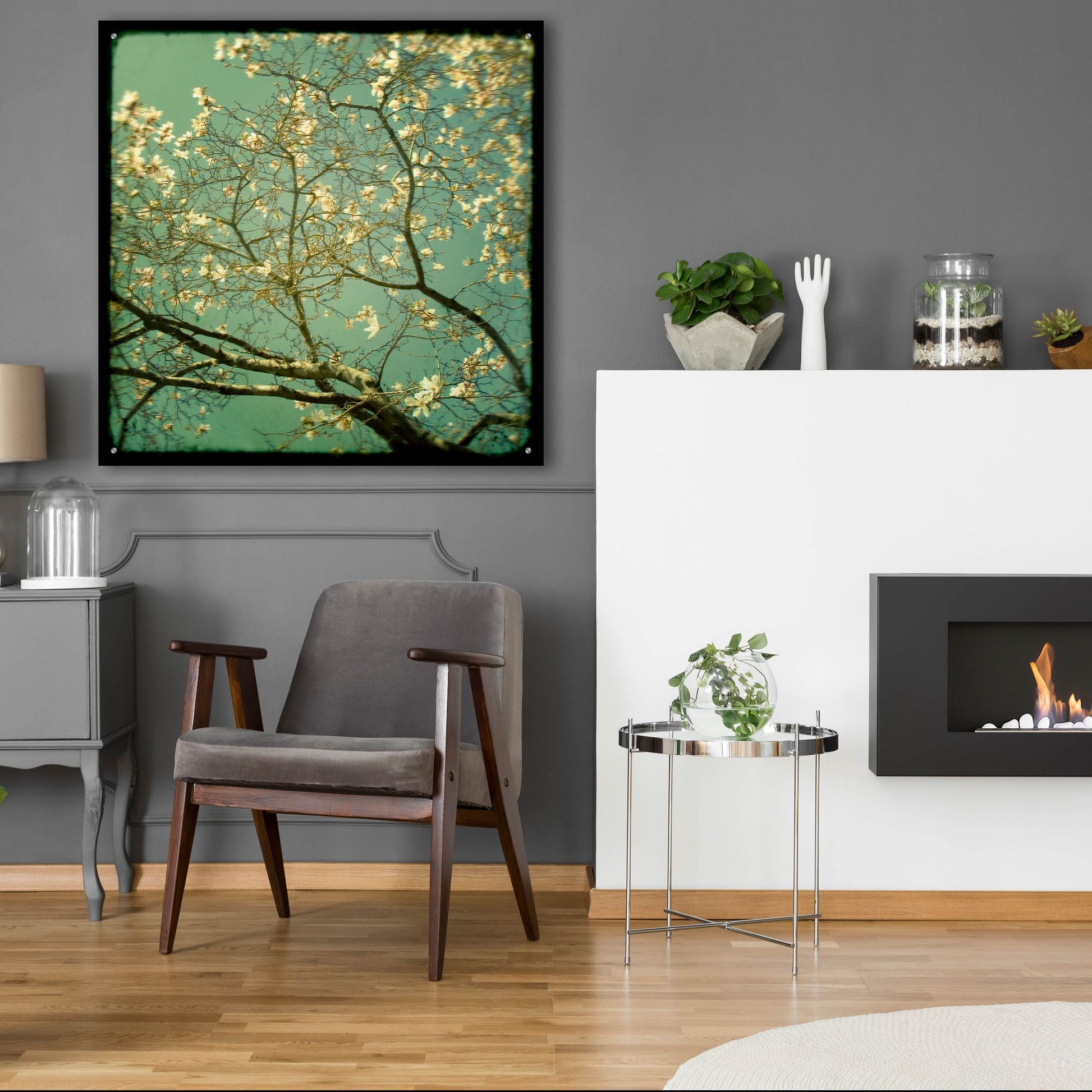 Epic Art ' Reach' by Irene Suchocki, Acrylic Glass Wall Art,36x36