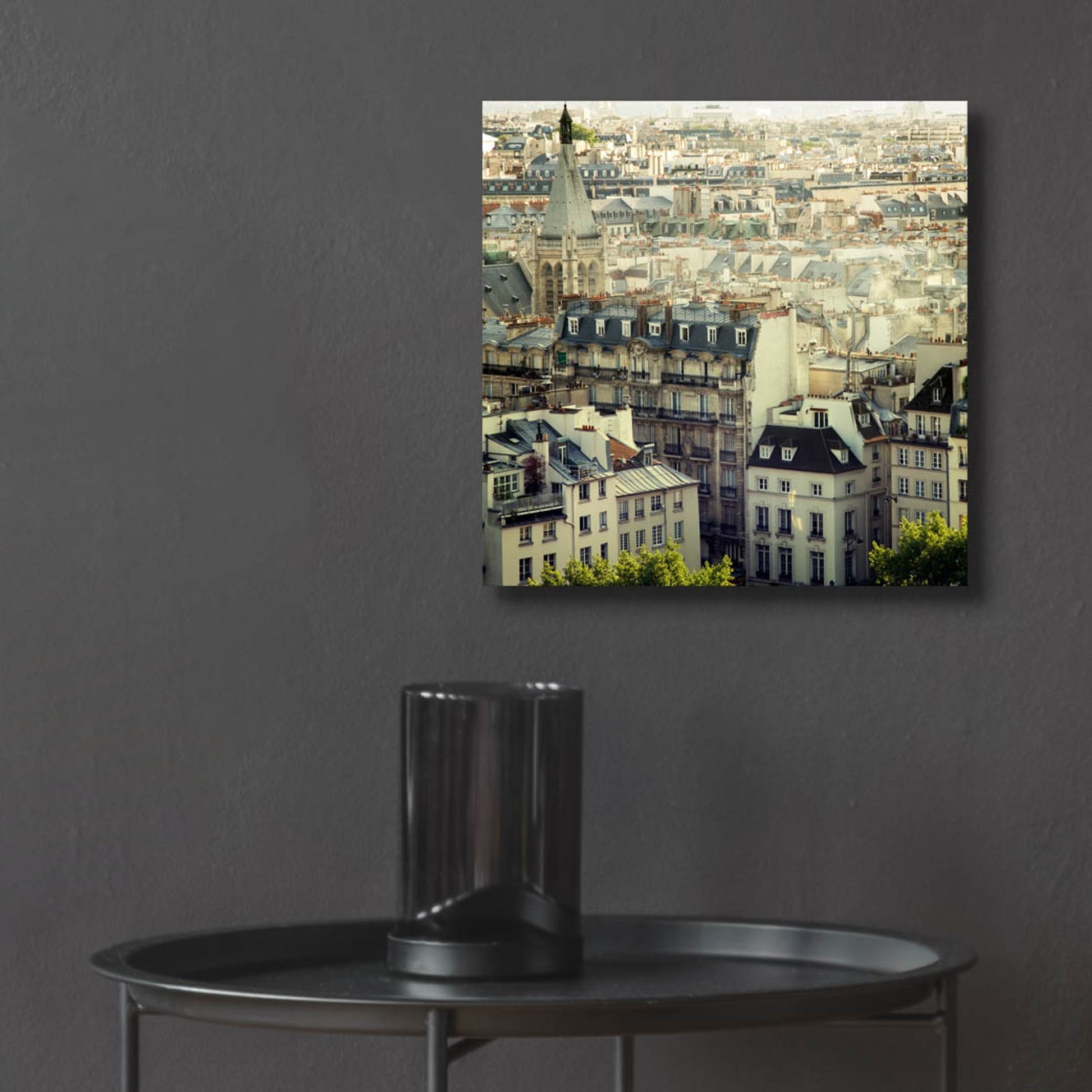 Epic Art ' Paris Calling' by Irene Suchocki, Acrylic Glass Wall Art,12x12