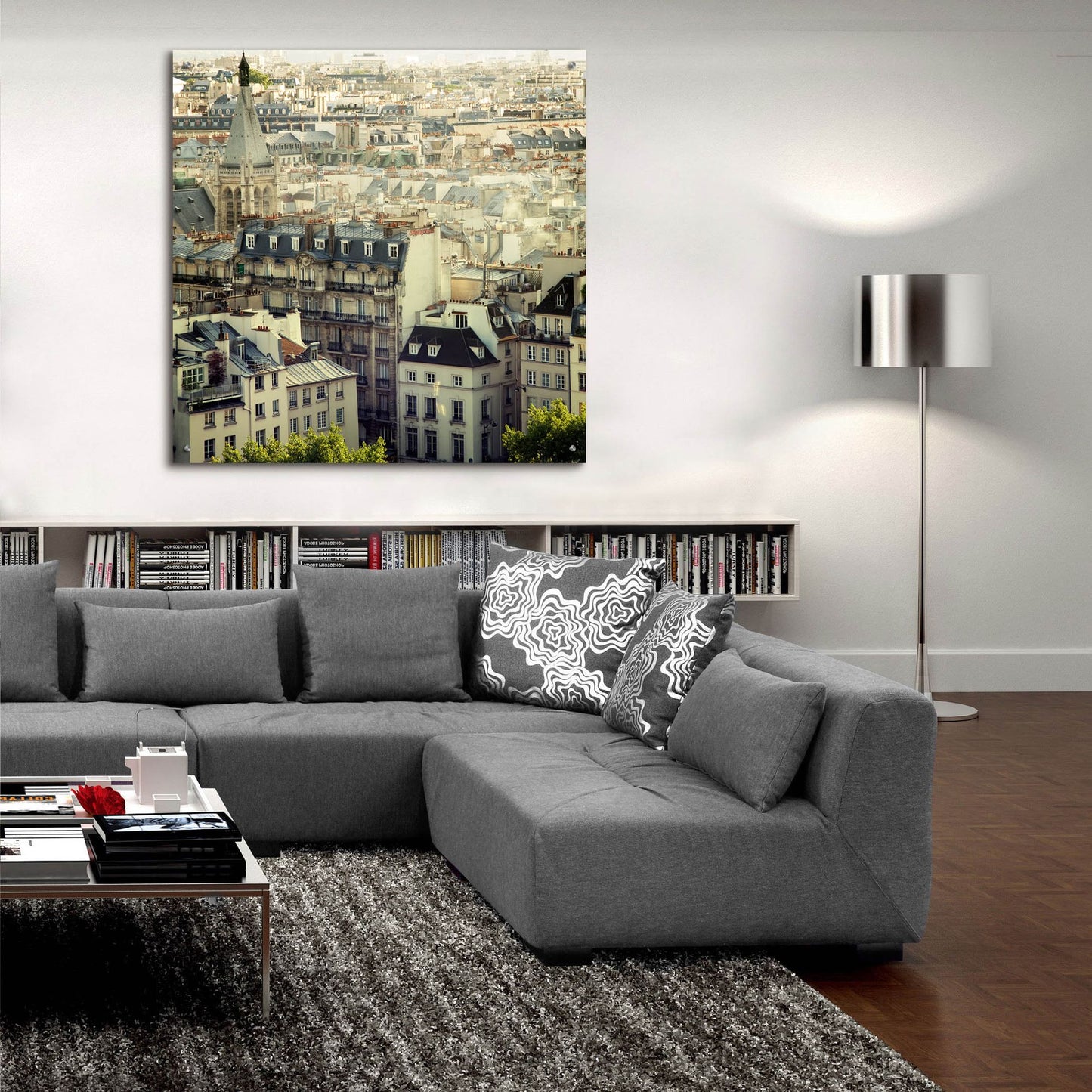 Epic Art ' Paris Calling' by Irene Suchocki, Acrylic Glass Wall Art,36x36