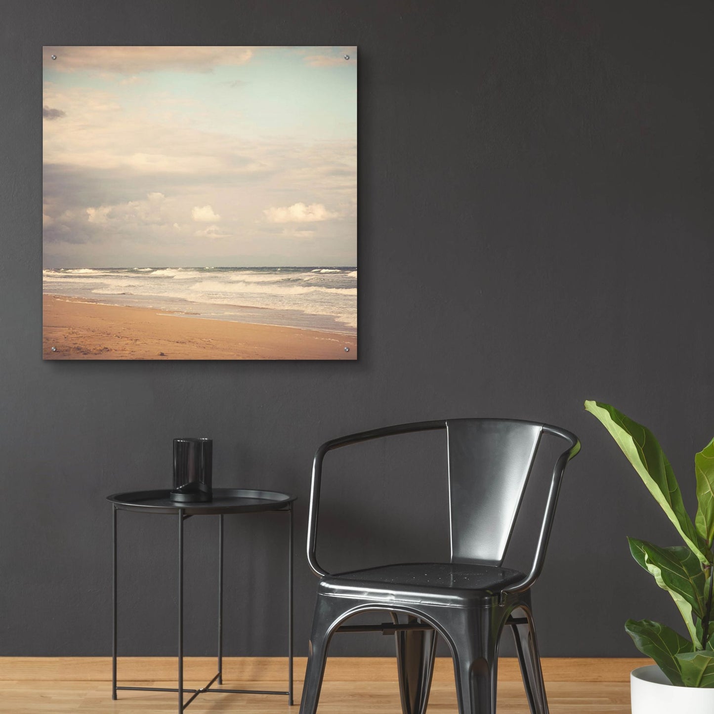 Epic Art ' Memories of the Beach' by Irene Suchocki, Acrylic Glass Wall Art,36x36