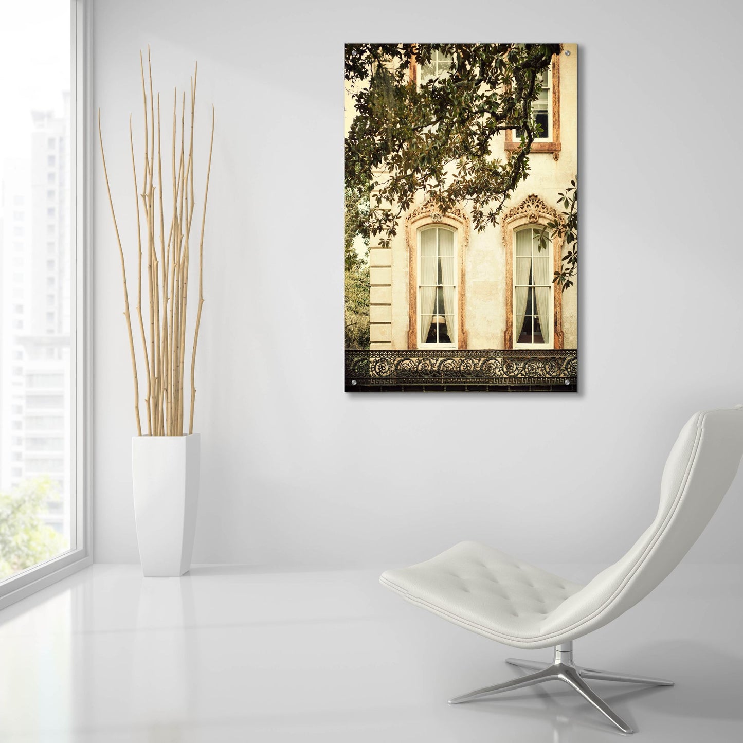 Epic Art ' Savannah Charm I' by Irene Suchocki, Acrylic Glass Wall Art,24x36