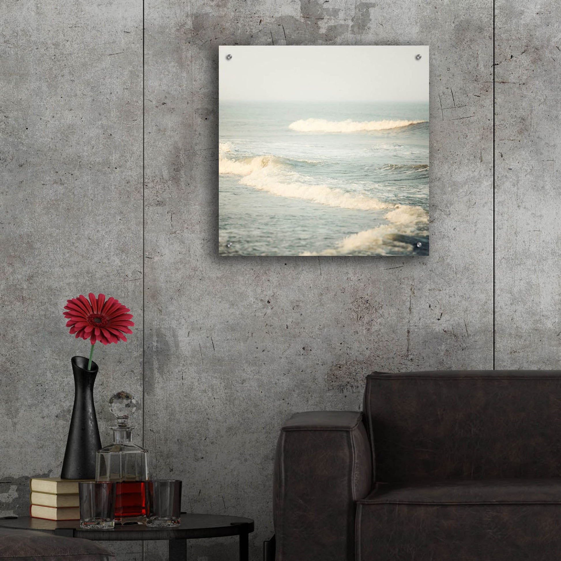 Epic Art ' The Sound of Waves' by Irene Suchocki, Acrylic Glass Wall Art,24x24