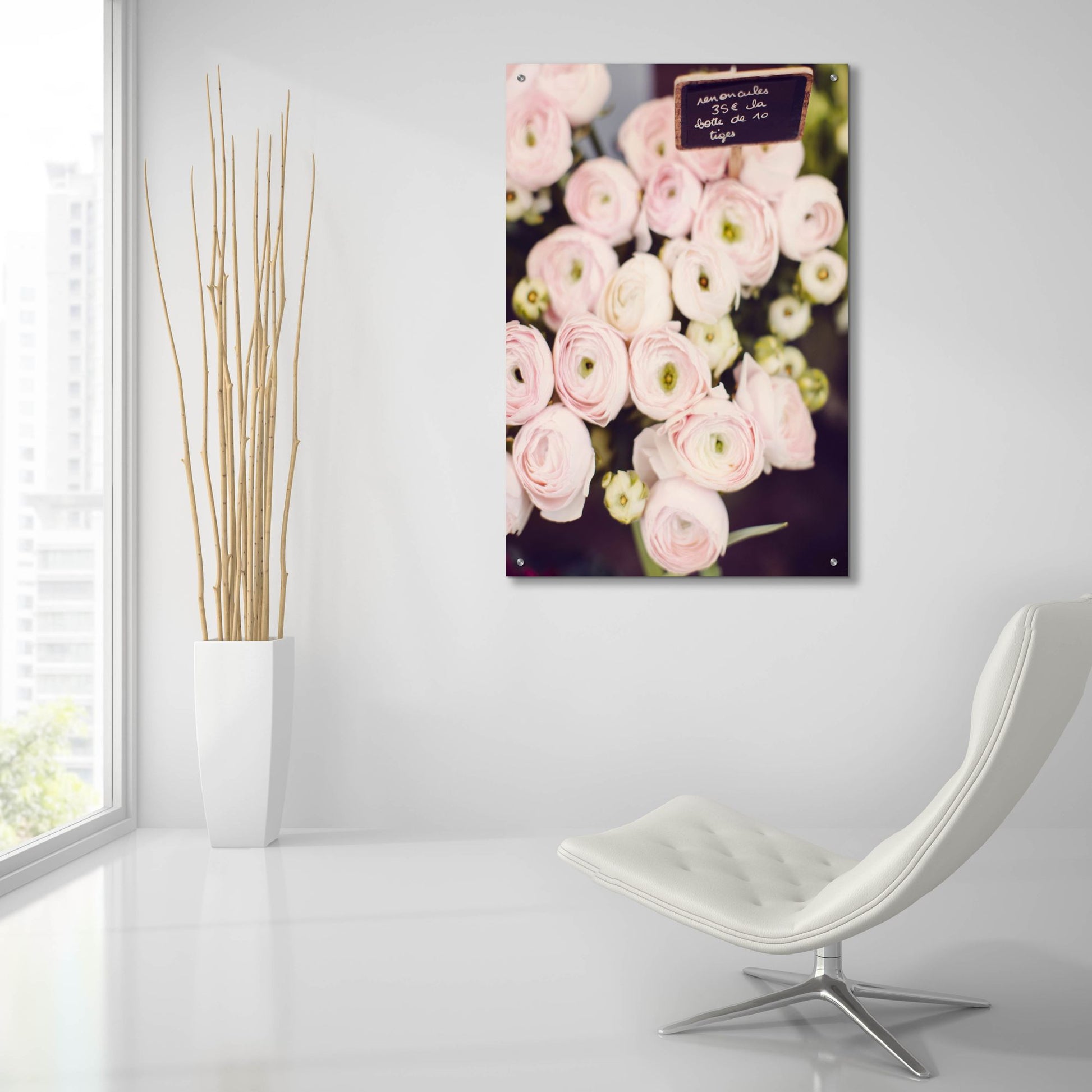 Epic Art ' Flower Market' by Irene Suchocki, Acrylic Glass Wall Art,24x36