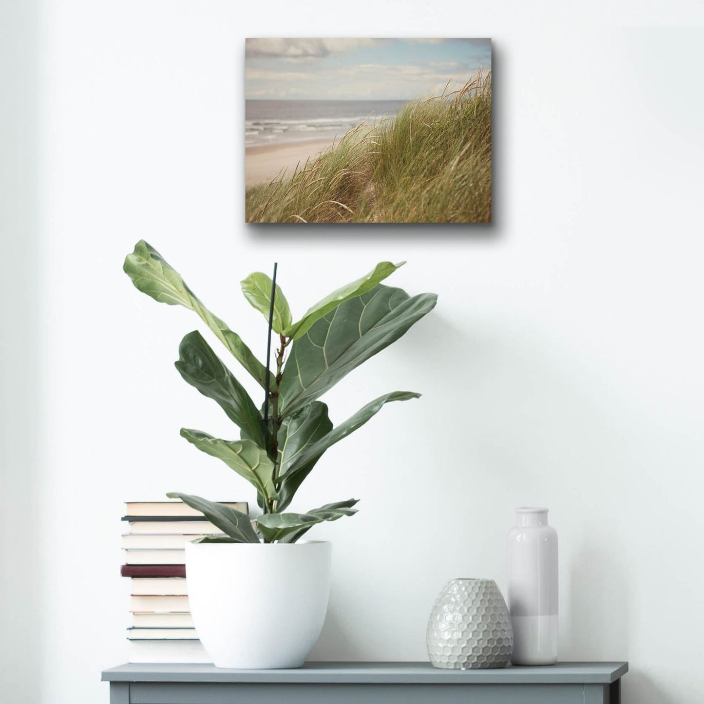 Epic Art ' Beach Grass I' by Irene Suchocki, Acrylic Glass Wall Art,16x12