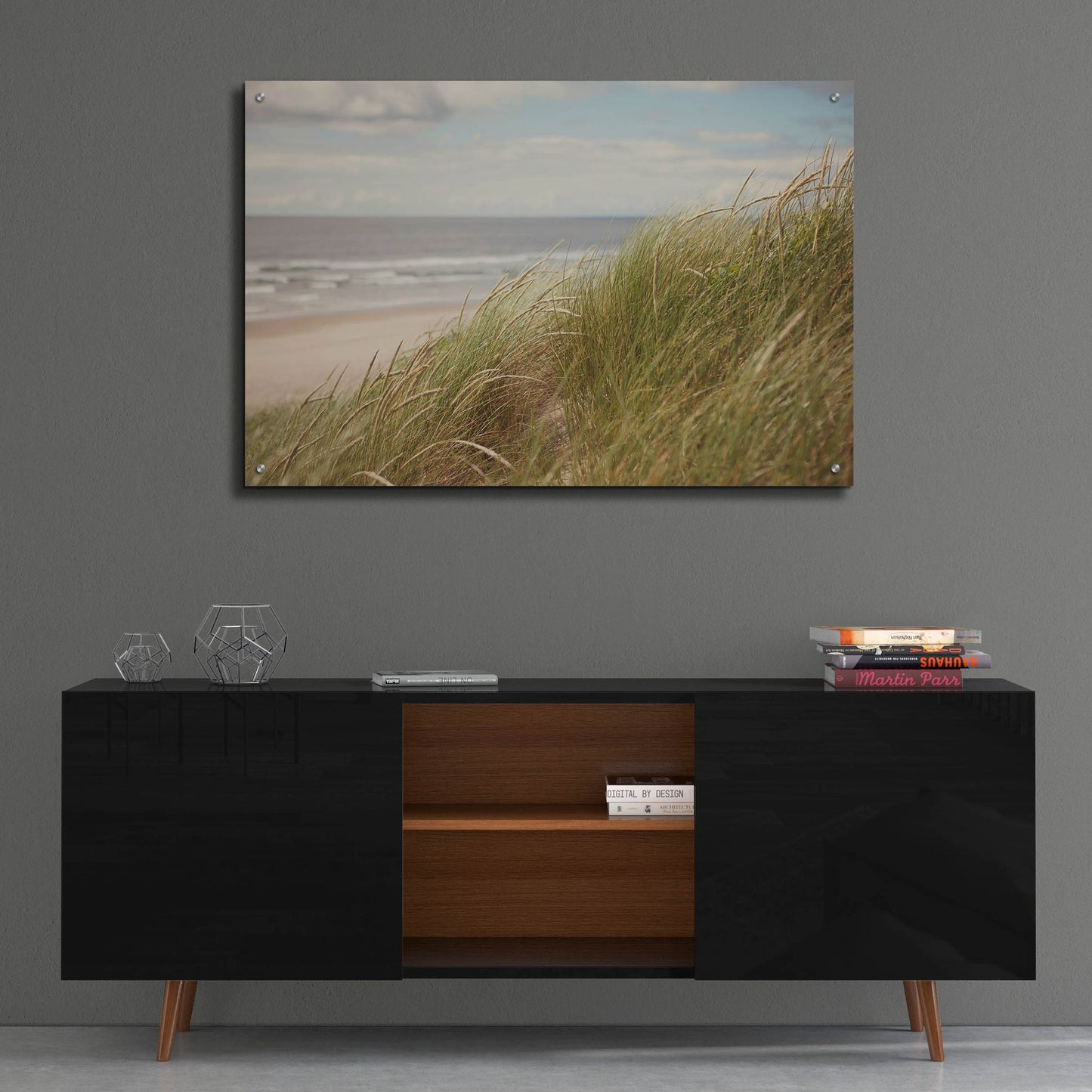 Epic Art ' Beach Grass I' by Irene Suchocki, Acrylic Glass Wall Art,36x24