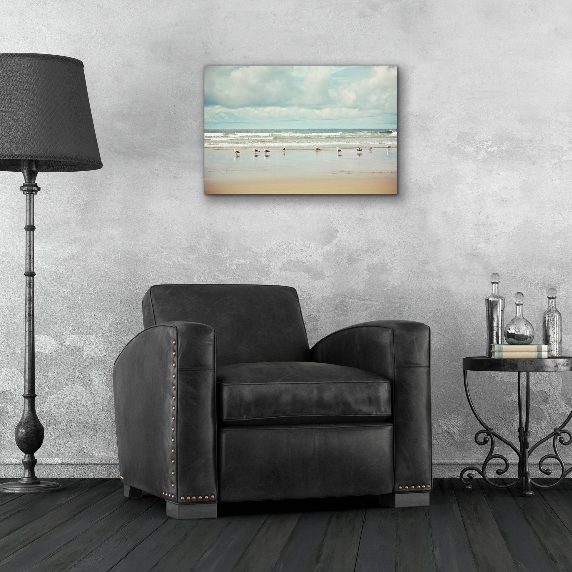 Epic Art ' Beachcombing' by Irene Suchocki, Acrylic Glass Wall Art,24x16