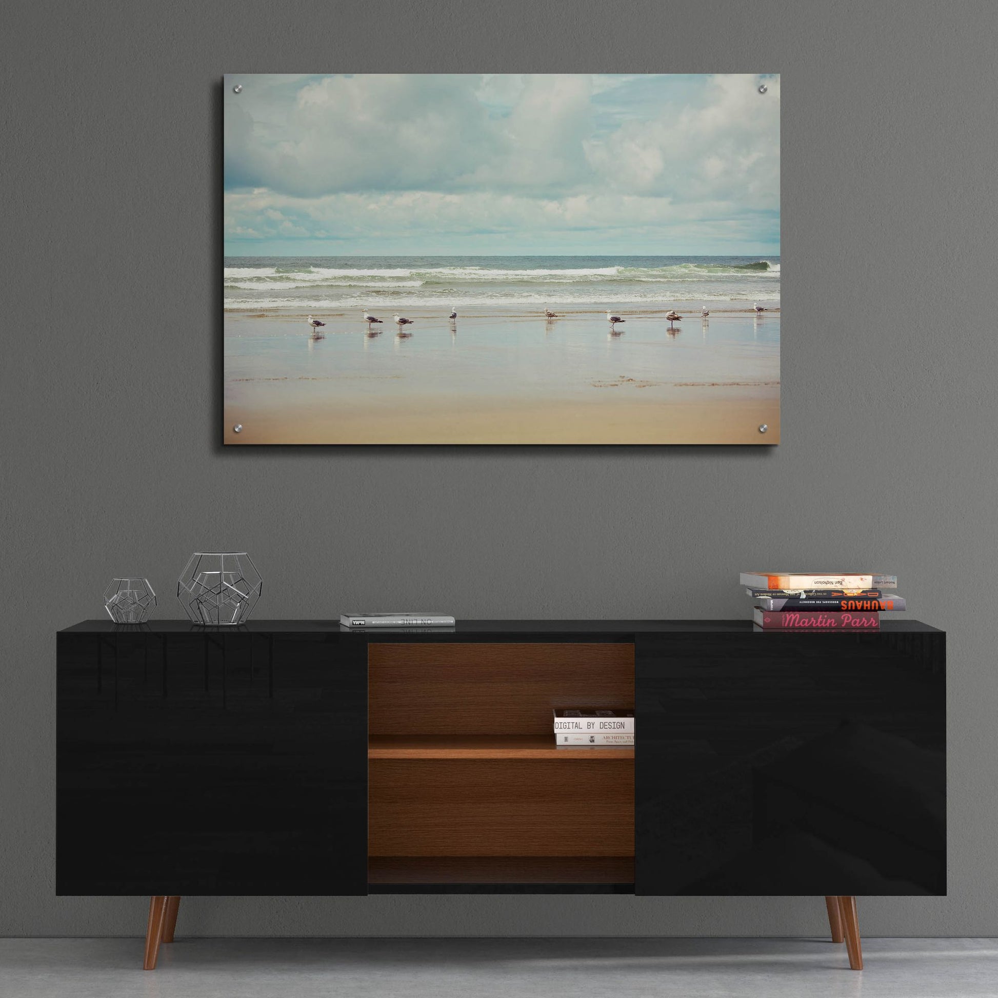 Epic Art ' Beachcombing' by Irene Suchocki, Acrylic Glass Wall Art,36x24