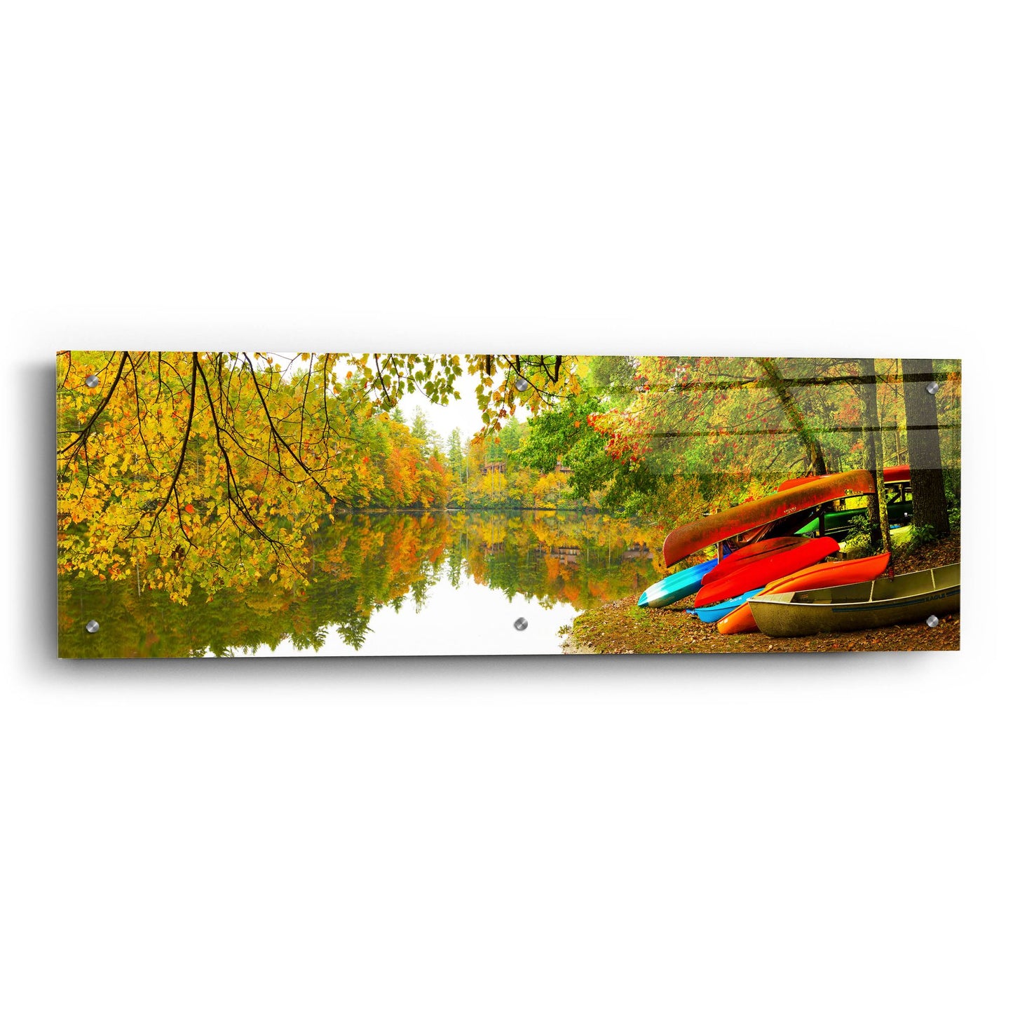 Epic Art ' Autumn Fleet' by Jack Reed, Acrylic Glass Wall Art,36x12