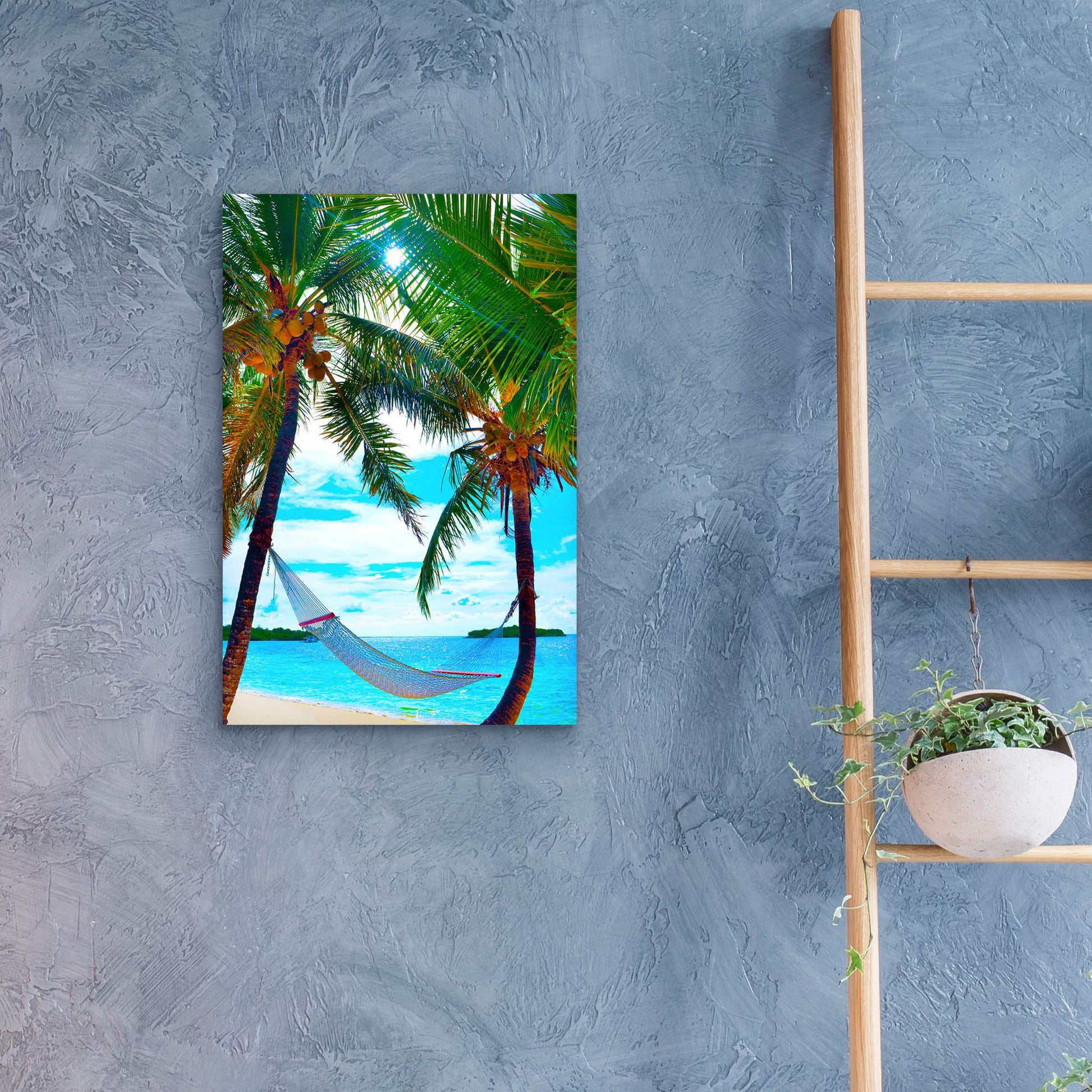 Epic Art ' Coconut Sun' by Jack Reed, Acrylic Glass Wall Art,16x24