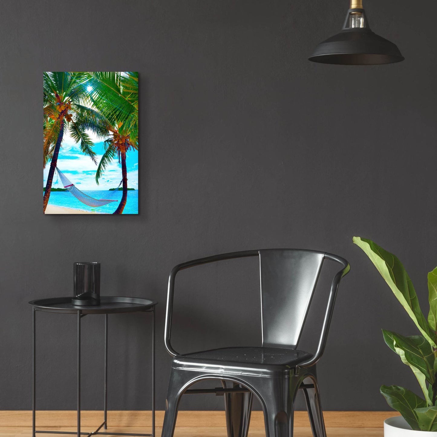 Epic Art ' Coconut Sun' by Jack Reed, Acrylic Glass Wall Art,16x24