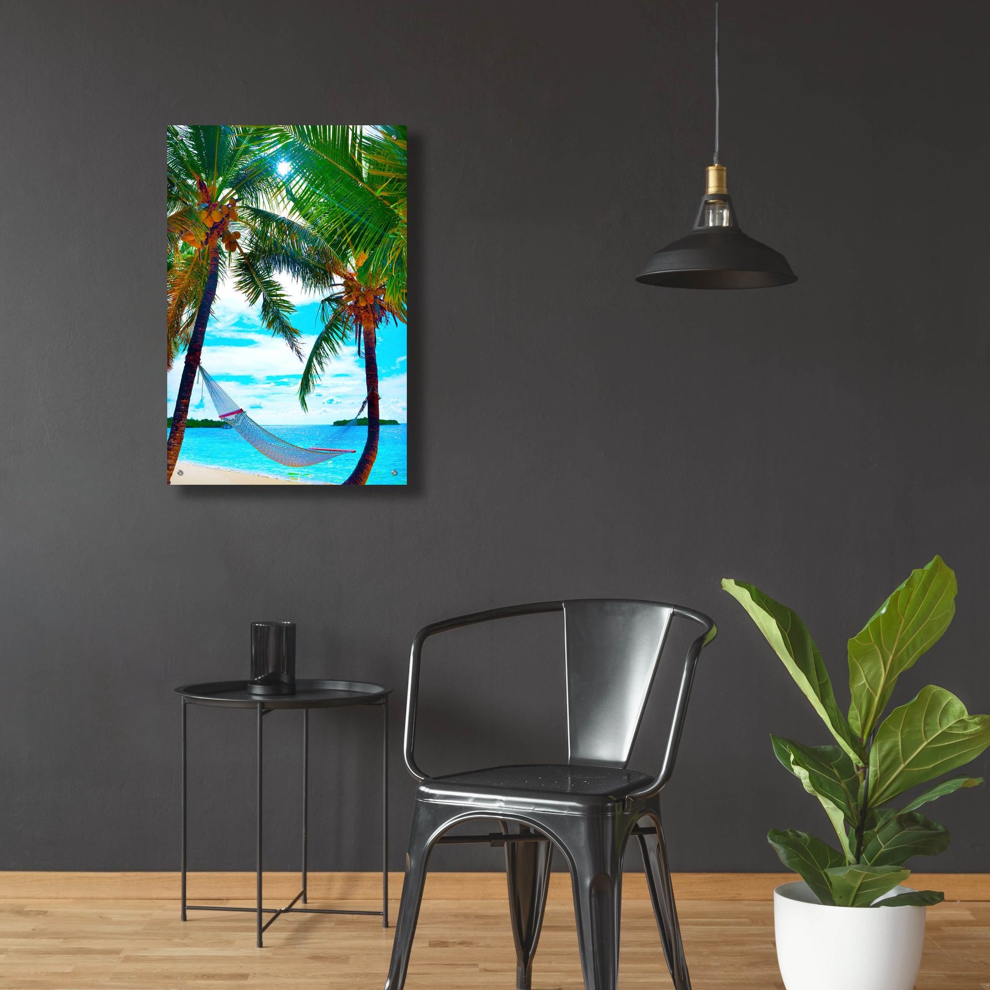 Epic Art ' Coconut Sun' by Jack Reed, Acrylic Glass Wall Art,24x36