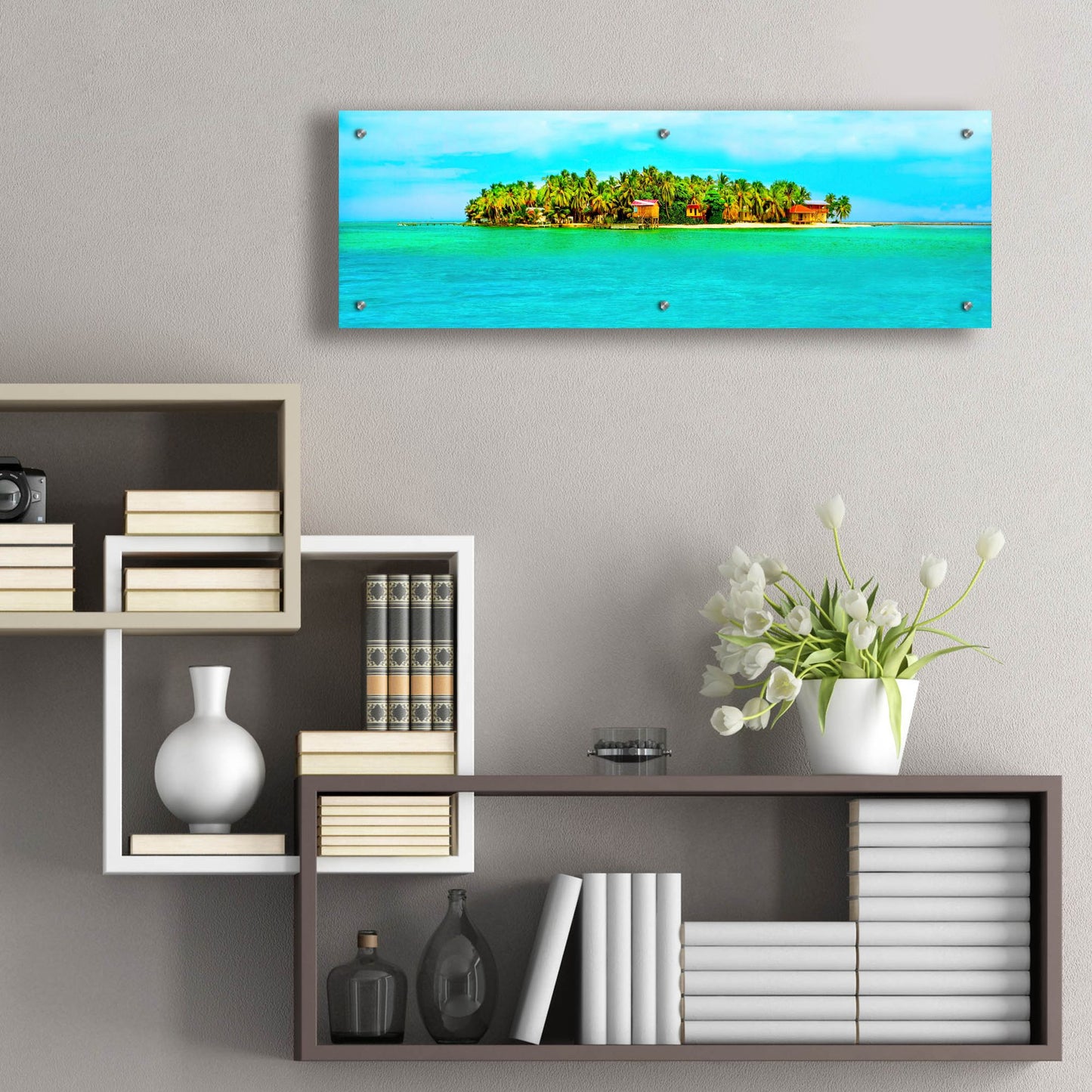 Epic Art ' Hideaway' by Jack Reed, Acrylic Glass Wall Art,36x12